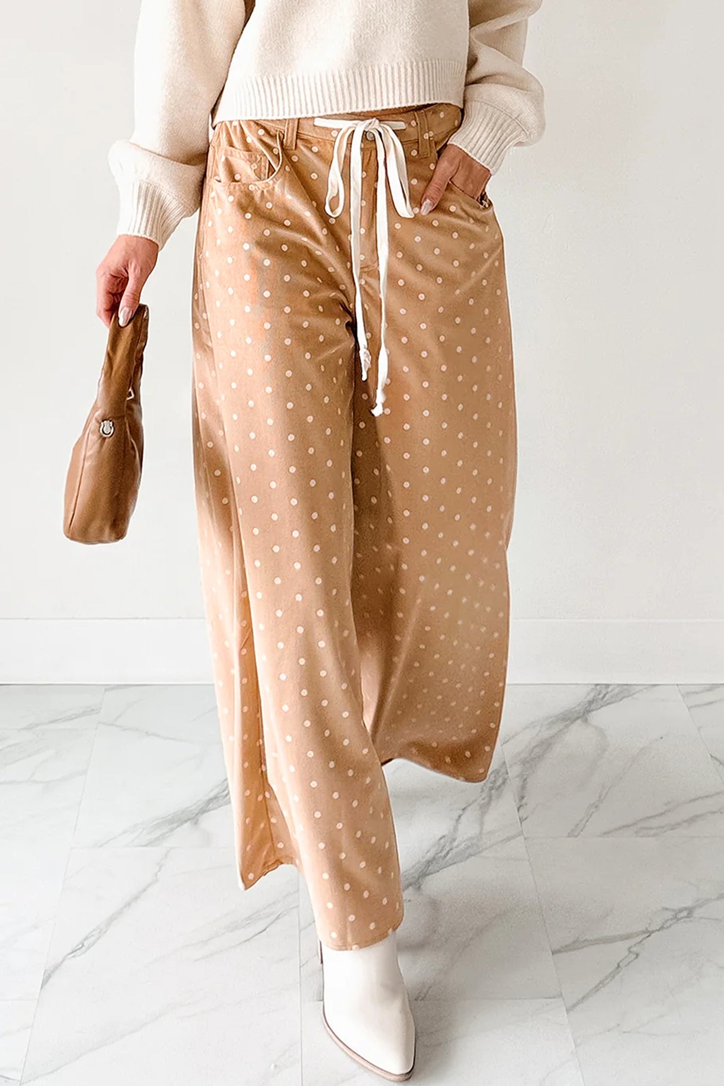 Sweet Latte Polka Dot Pants