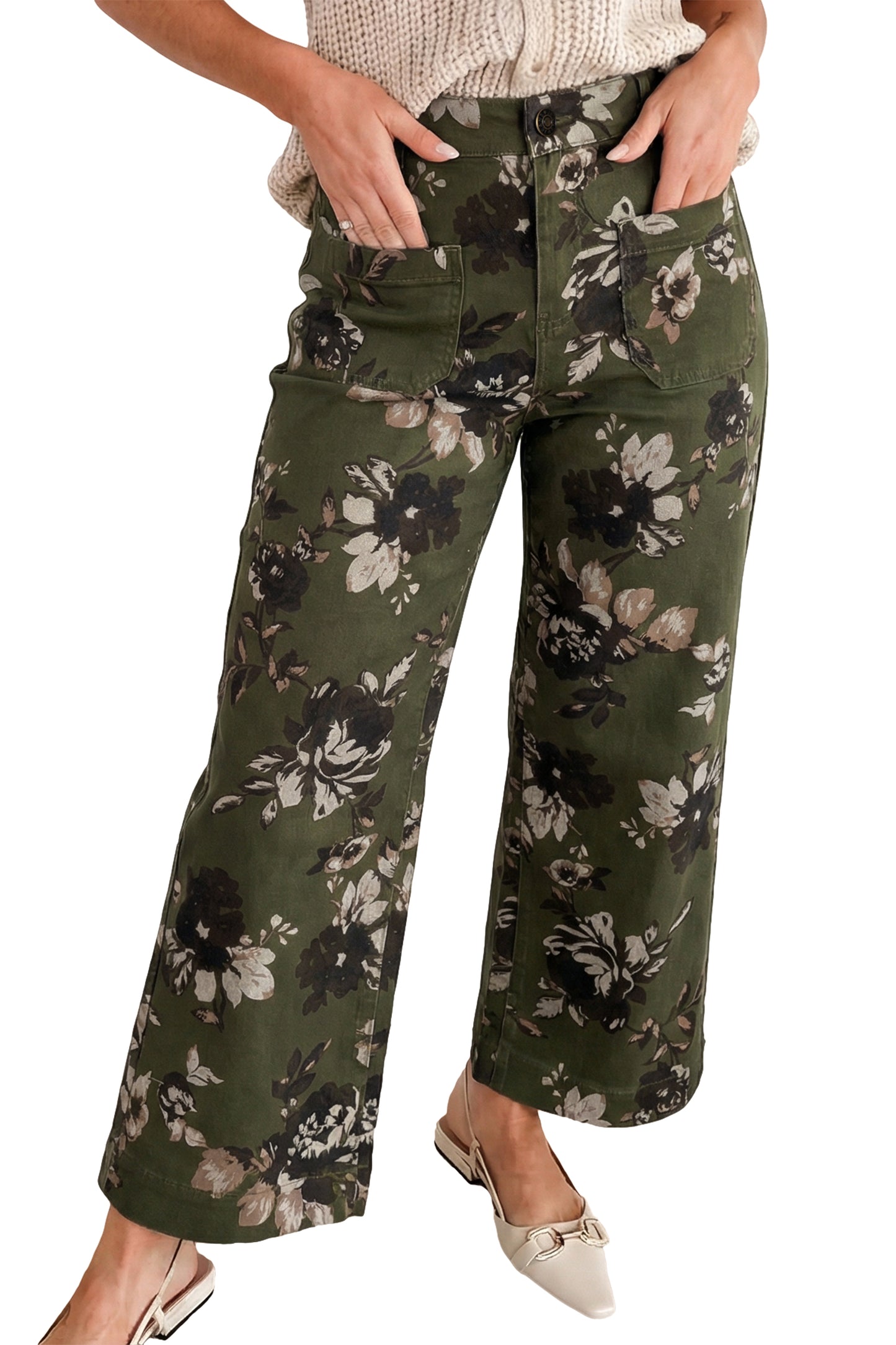 Woodland Rose Straight Leg Pants