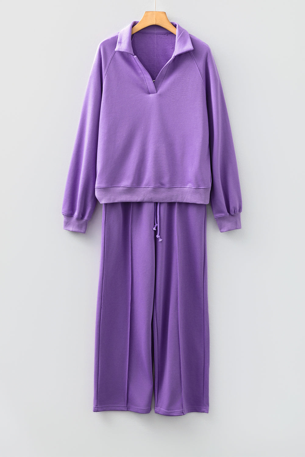 Lavender Luxe Half-Zip Lounge Set