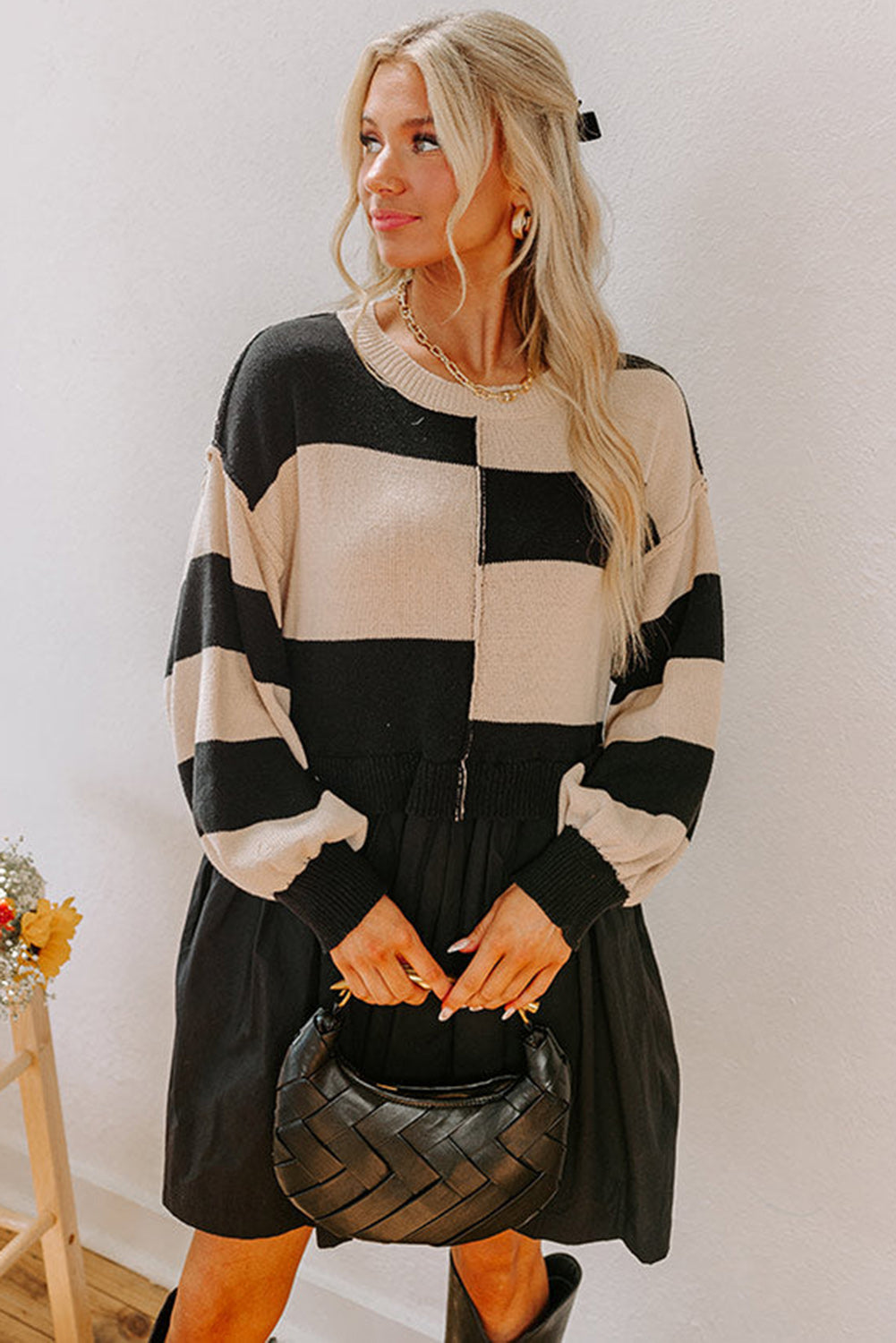 The Soho Statement Stripe Sweater Dress