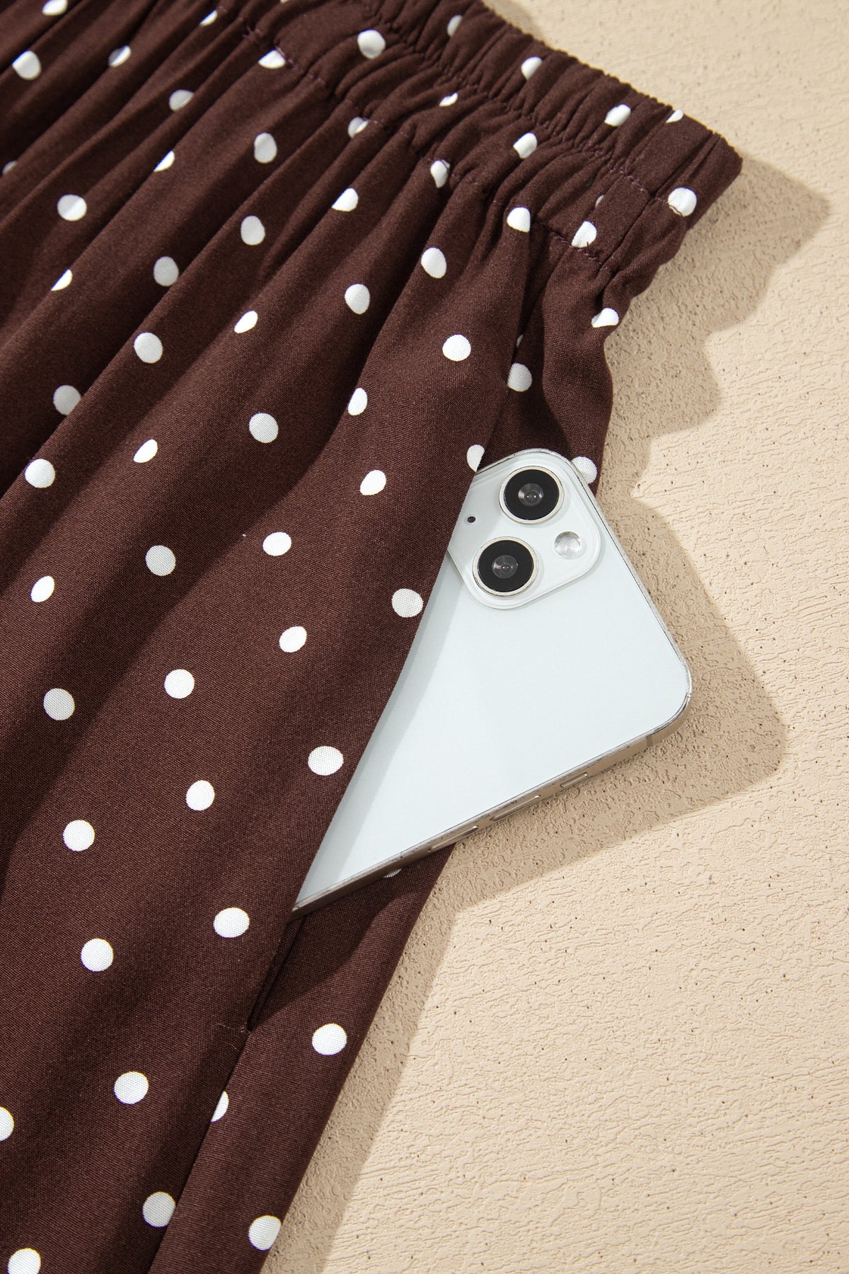 The Mocha Dot Social Skirt