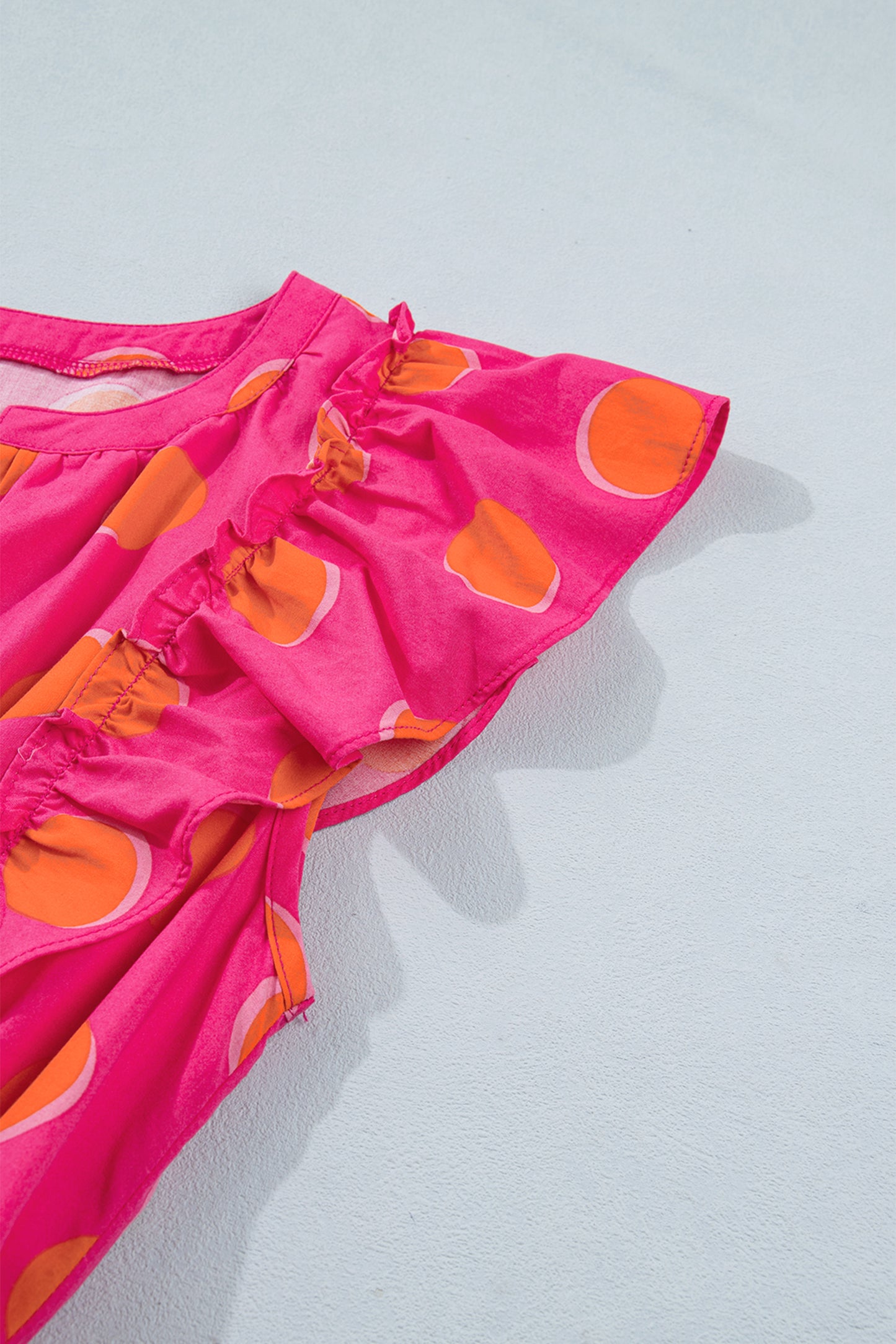 Pink Sunset Polka Dot Dress