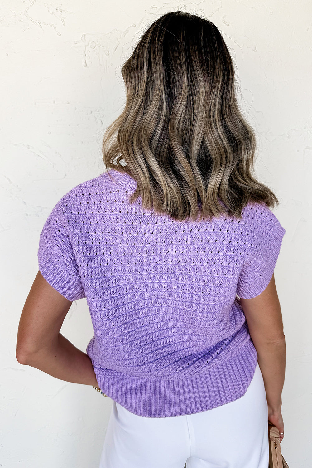 Lavender Linen Society Sweater