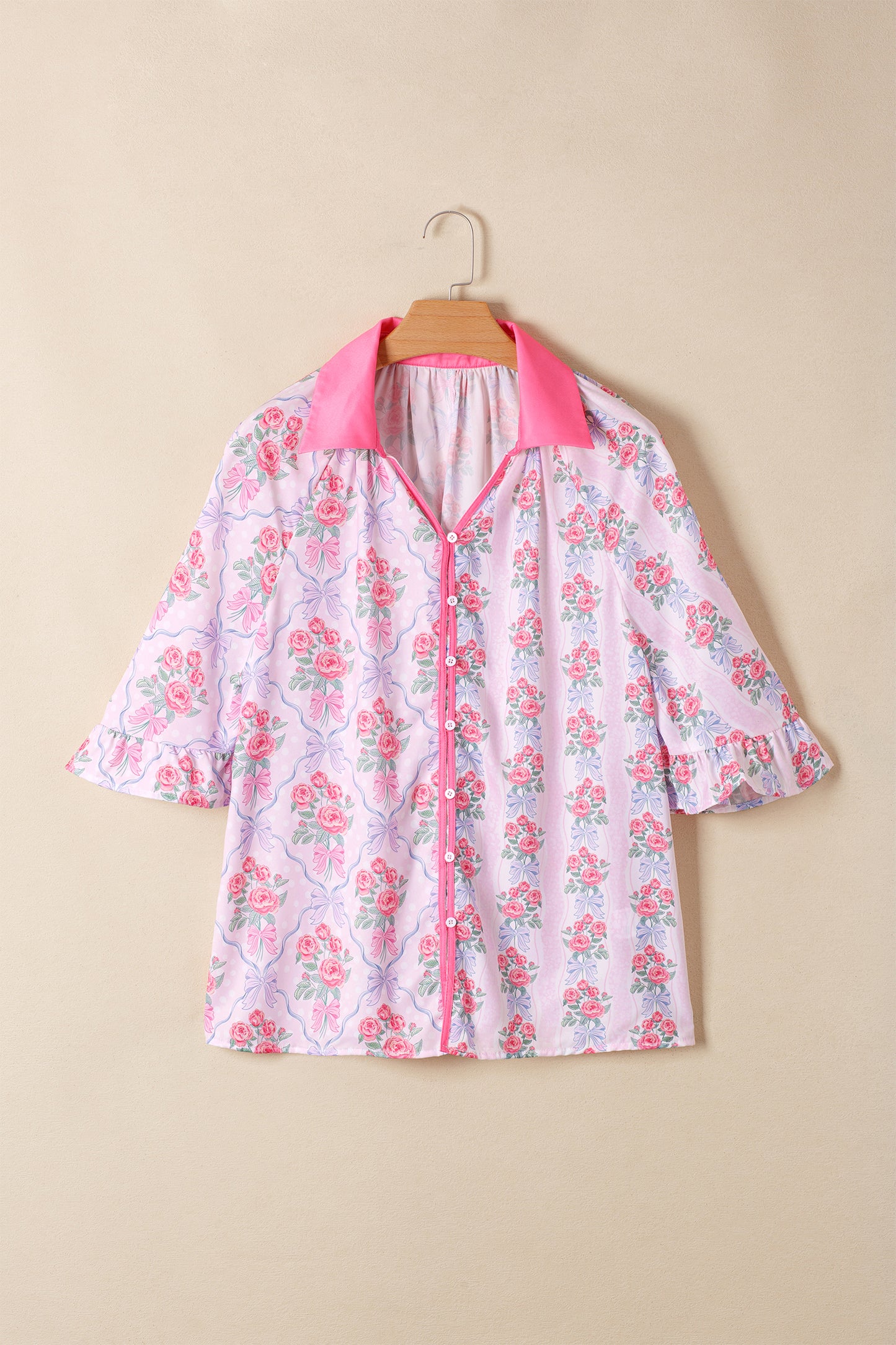 Floral Half Sleeve Blouse