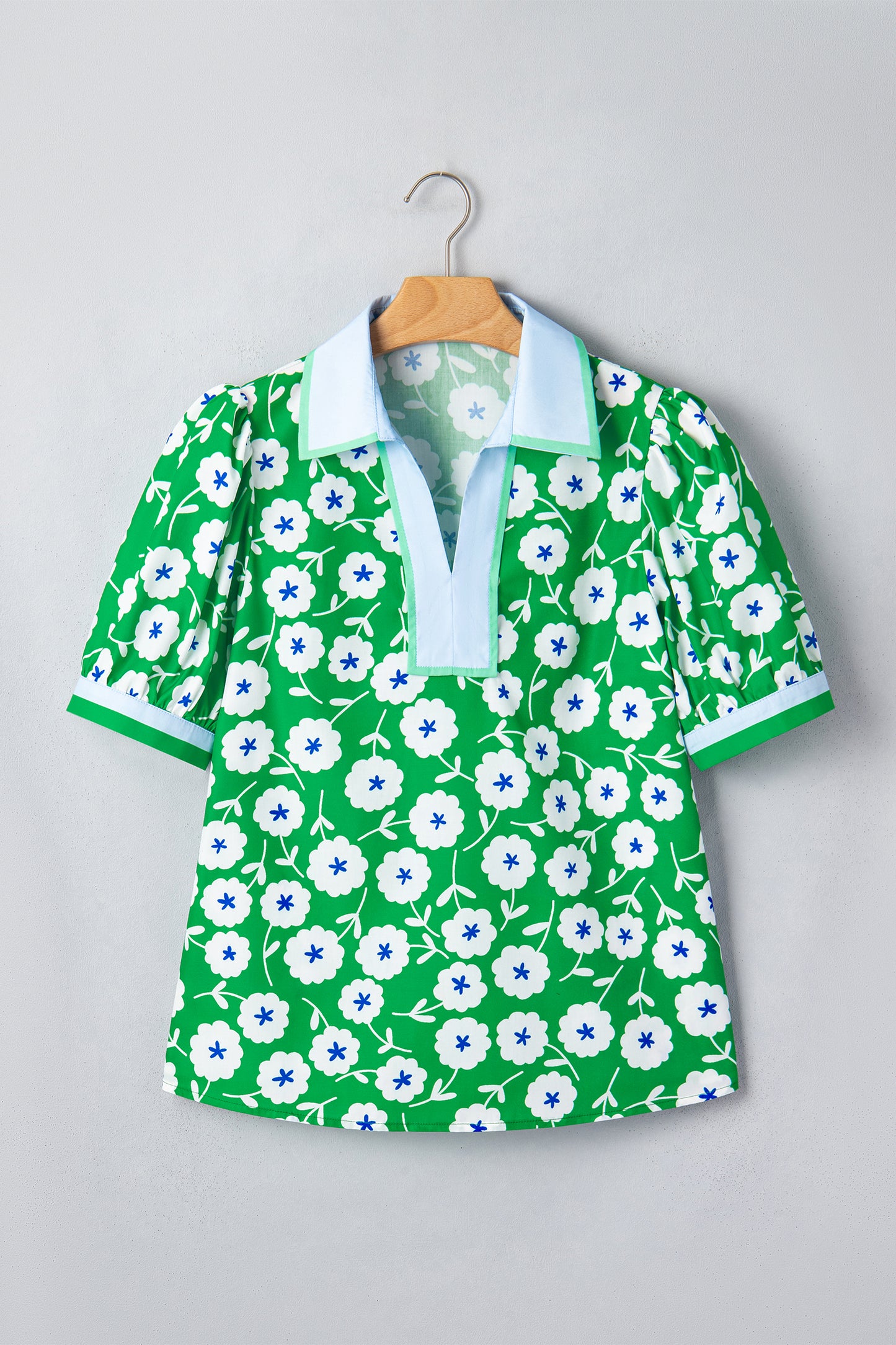 Emerald Garden Party Blouse