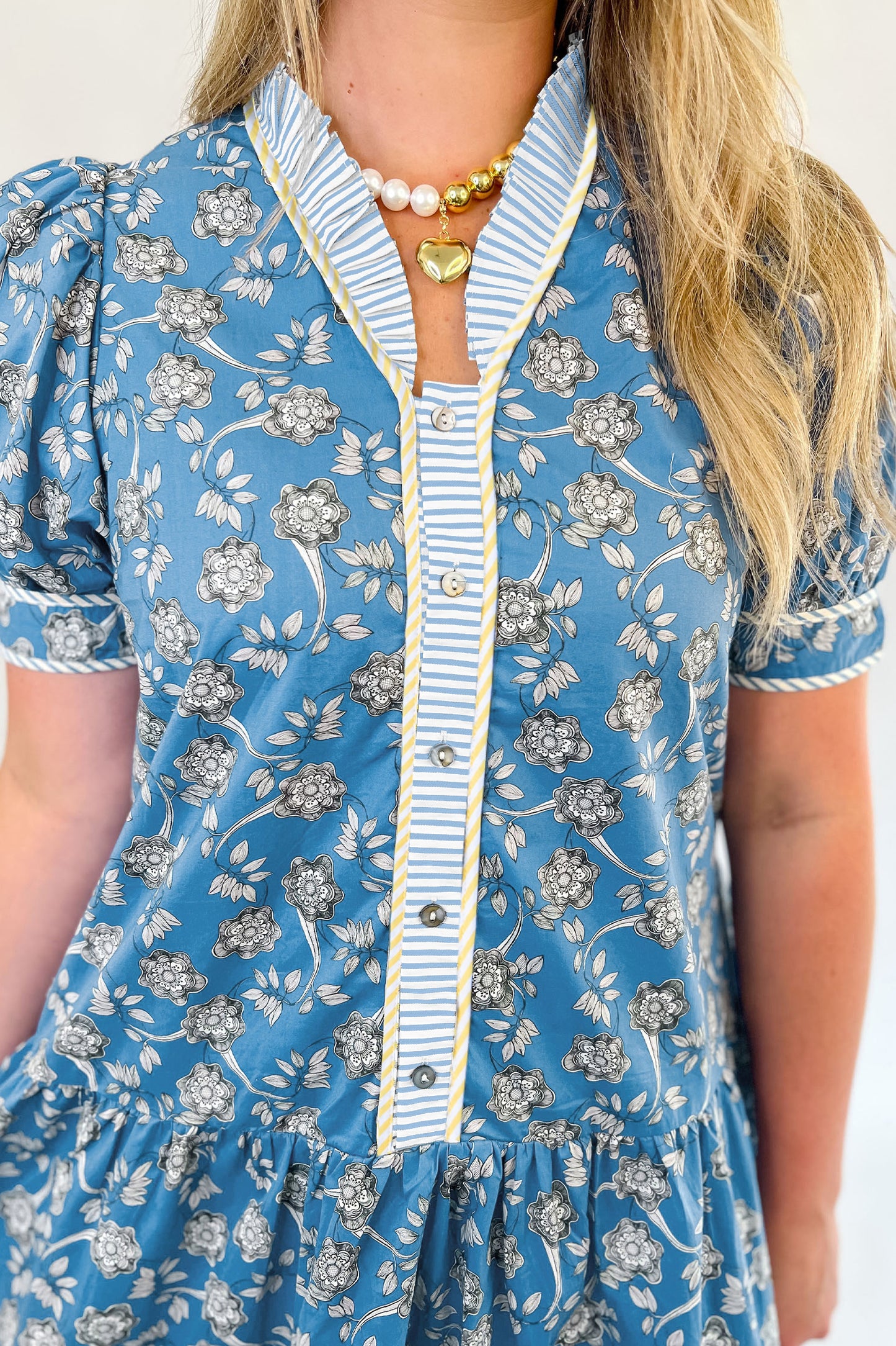 Harbor Garden Shirt Dress- Curvy