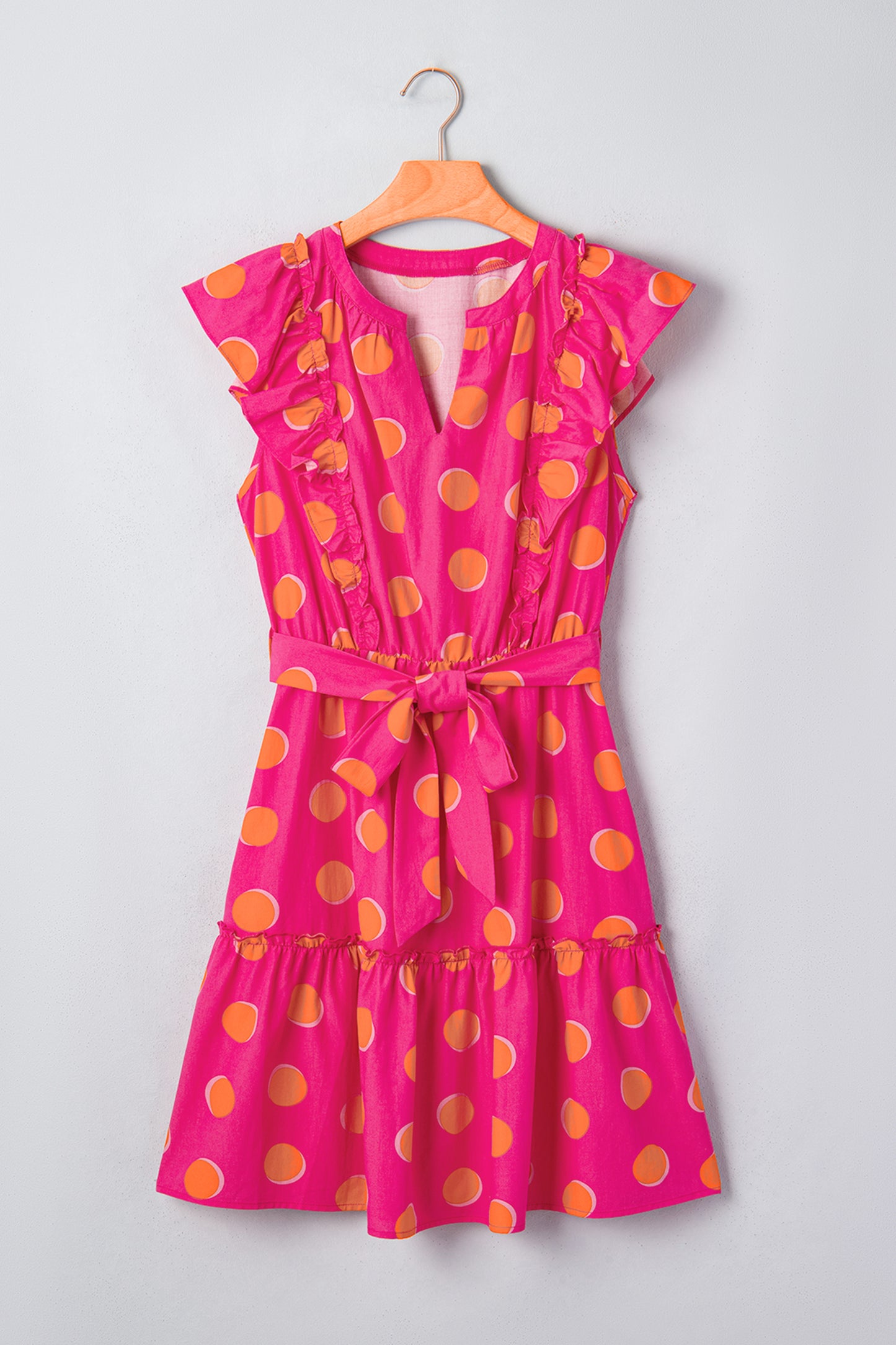 Pink Sunset Polka Dot Dress