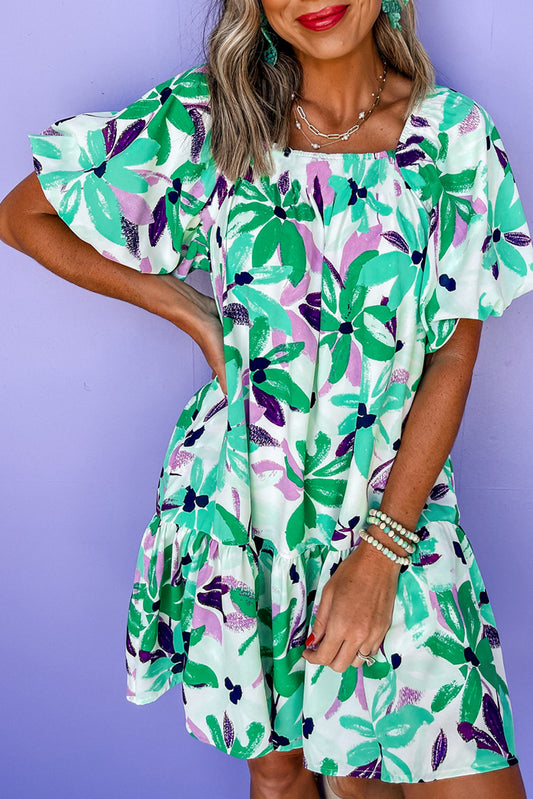Tropical Fusion Mini Dress