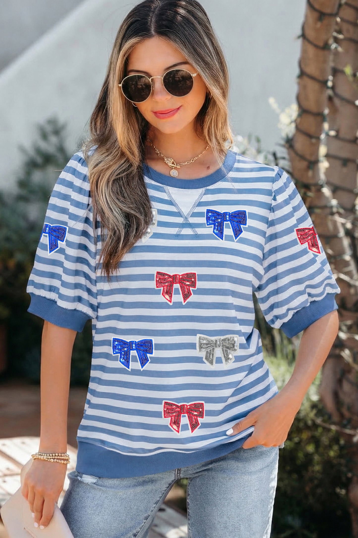 Liberty Bow Stripe Top