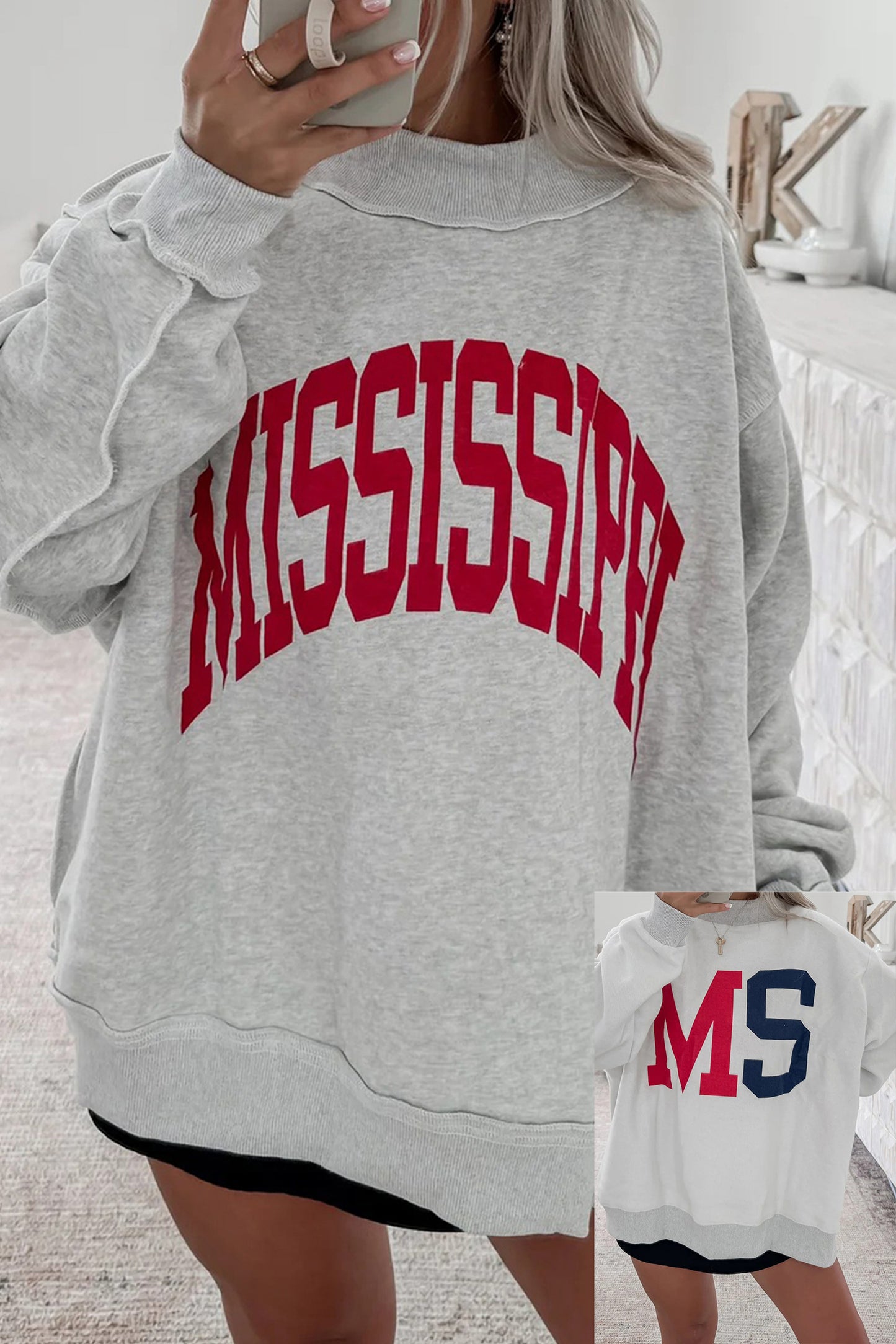 Hometown Heart Reversible Pullover