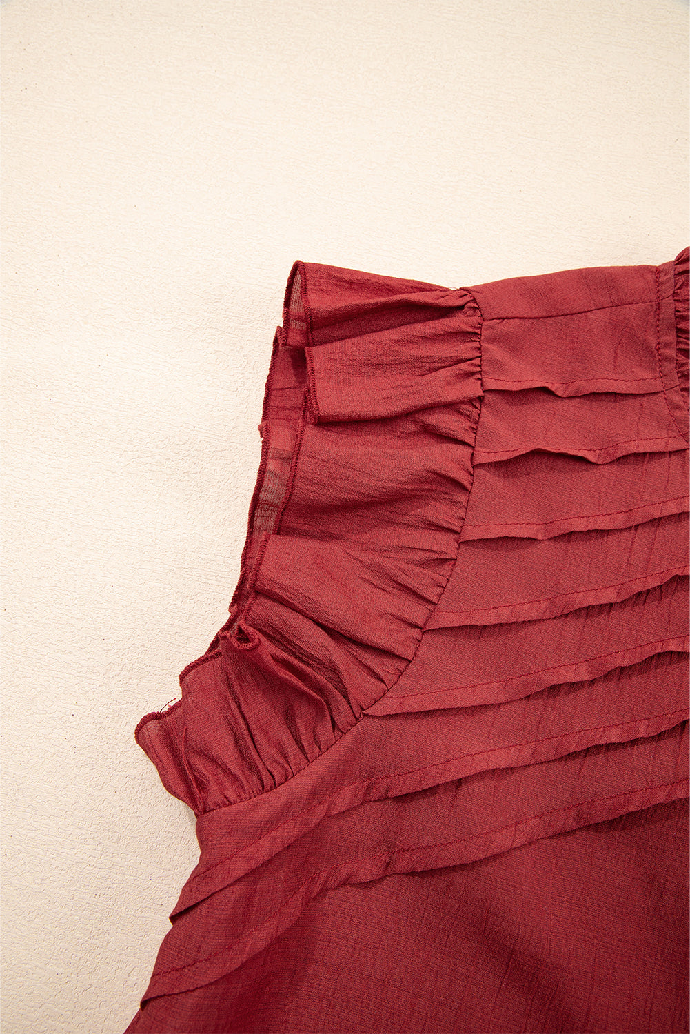 Rustic Ember Ruffle Blouse