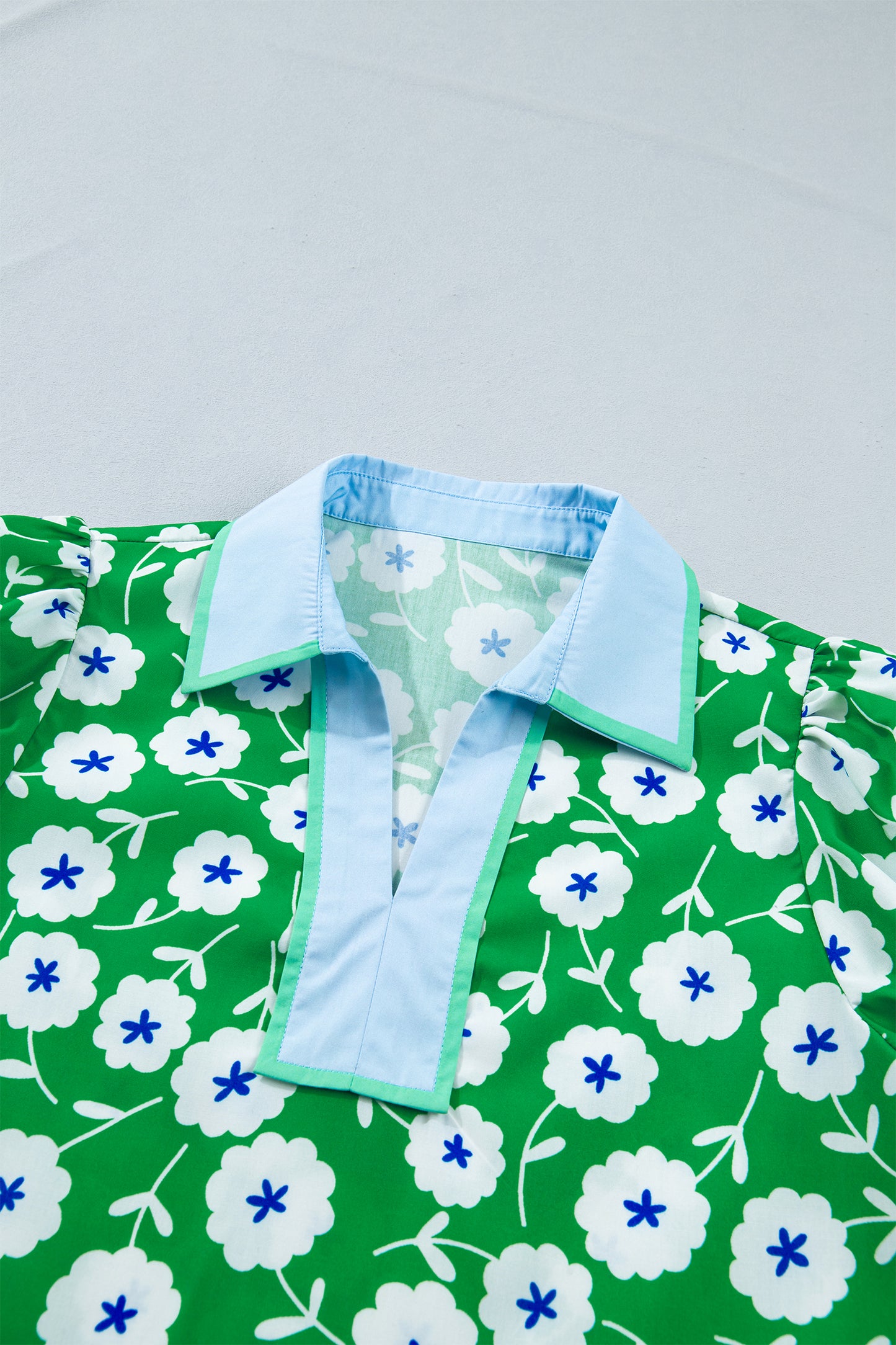 Emerald Garden Party Blouse