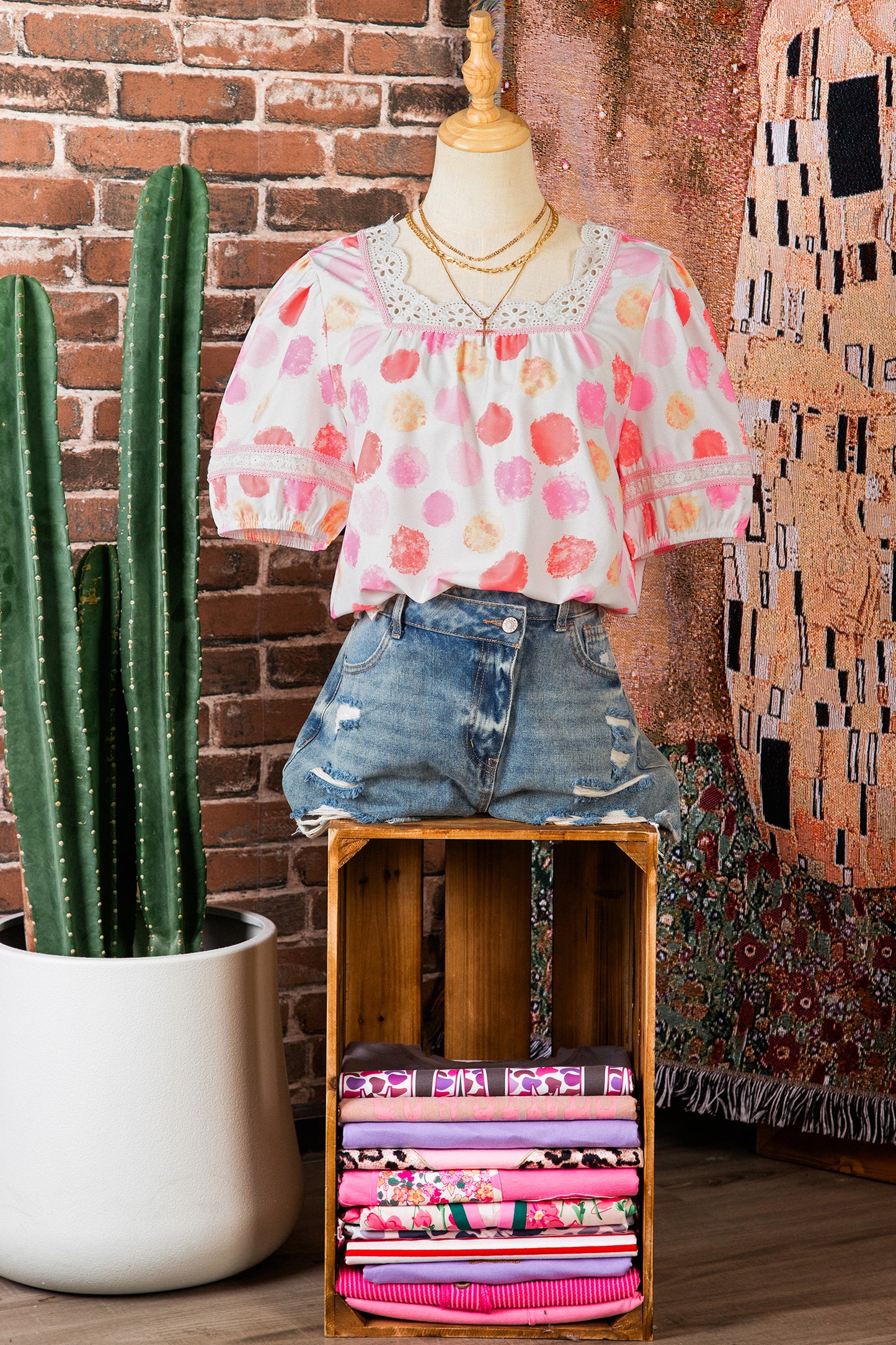 Cotton Candy Sketch Blouse