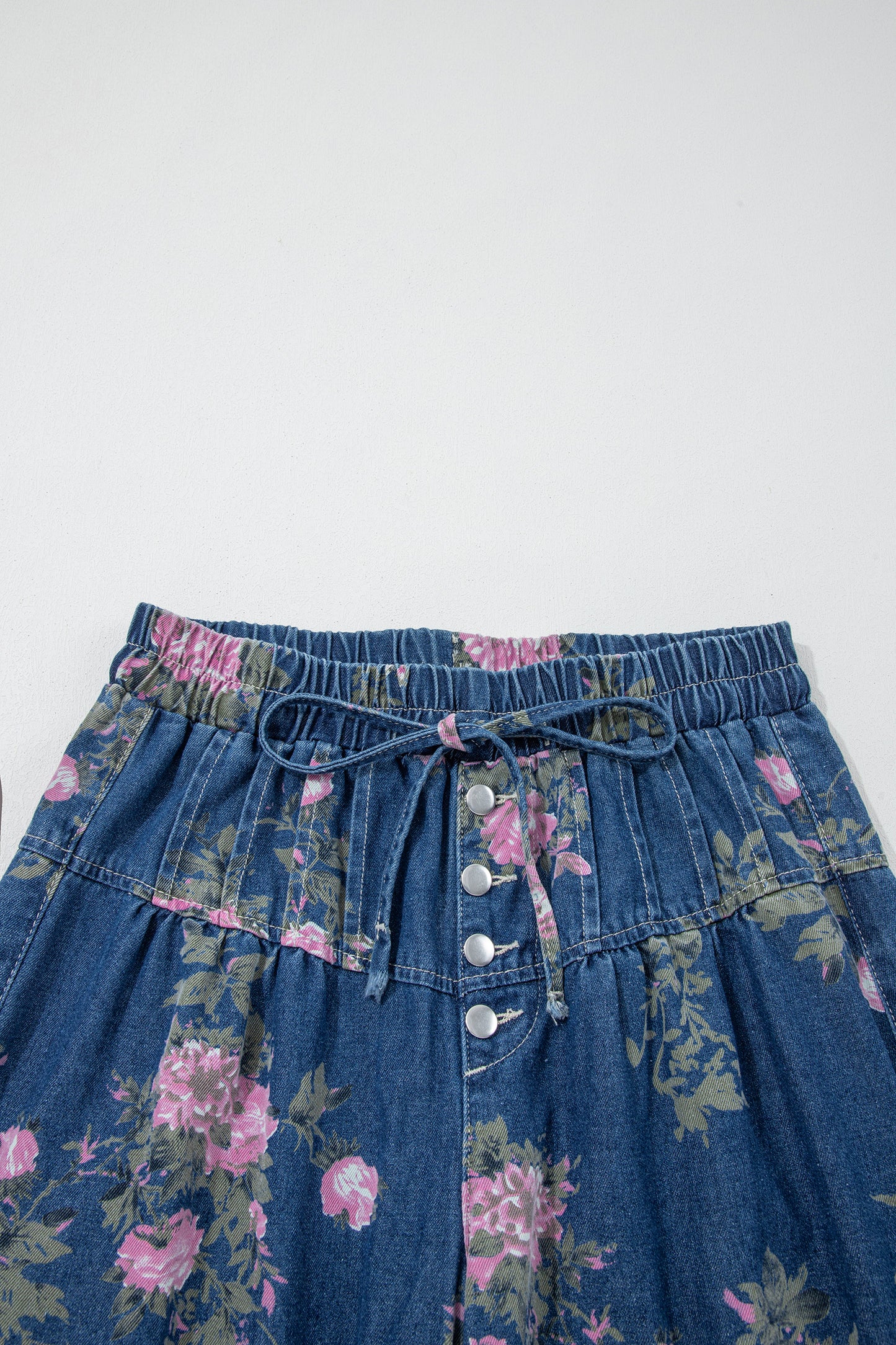 Midnight Bloom Palazzo Jeans