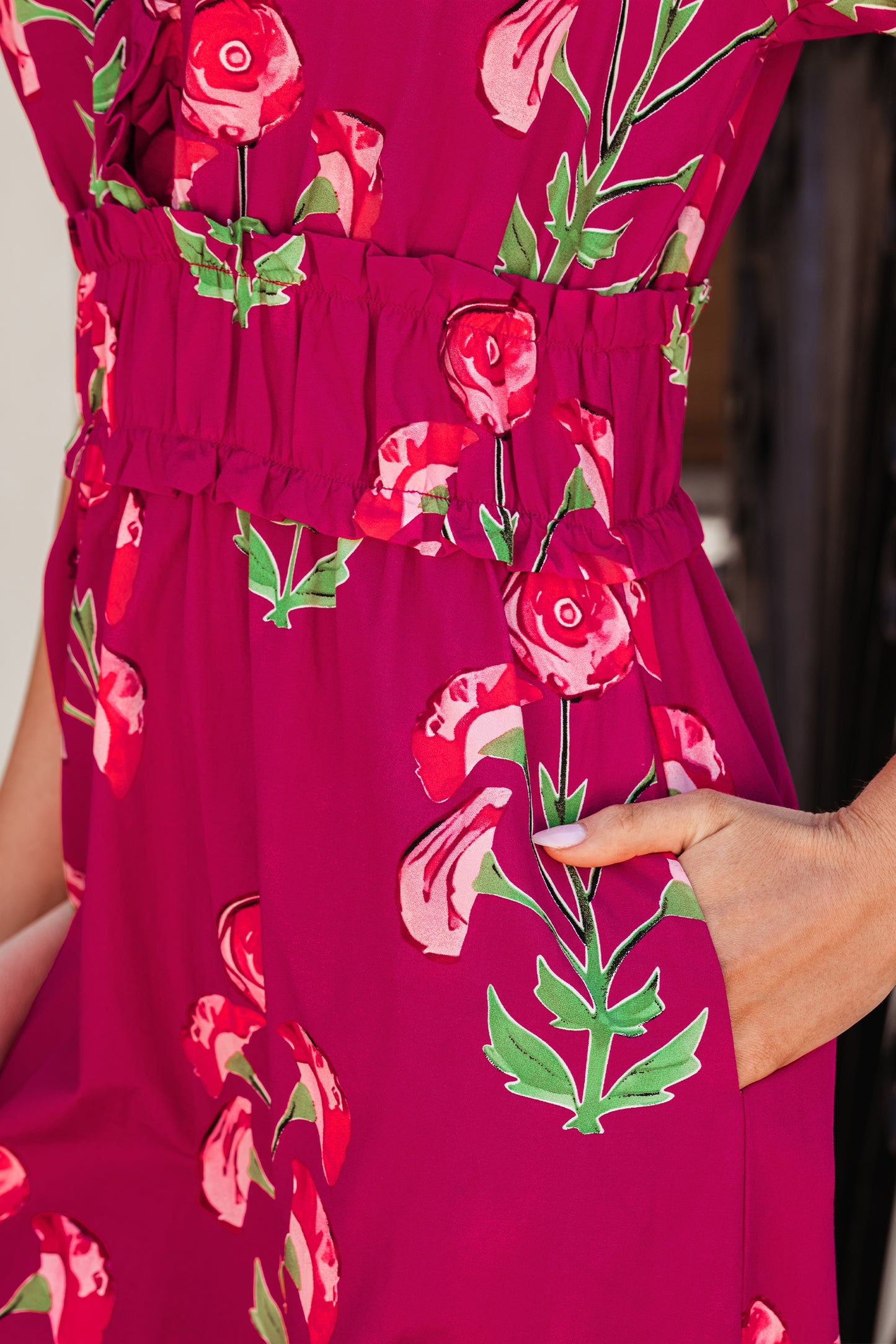 The Rosalie Garden Midi Dress