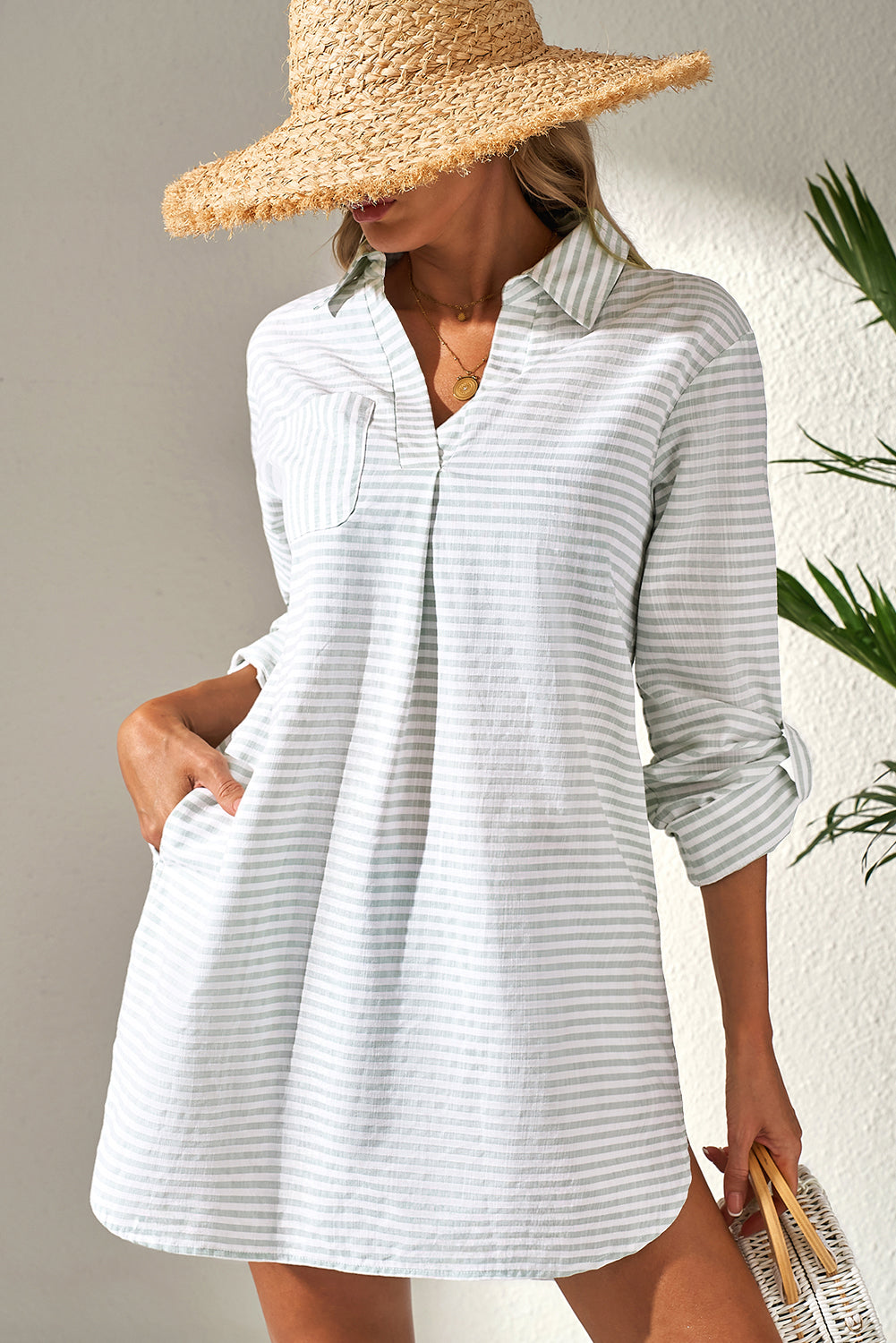 Seabreeze Striped Coverup