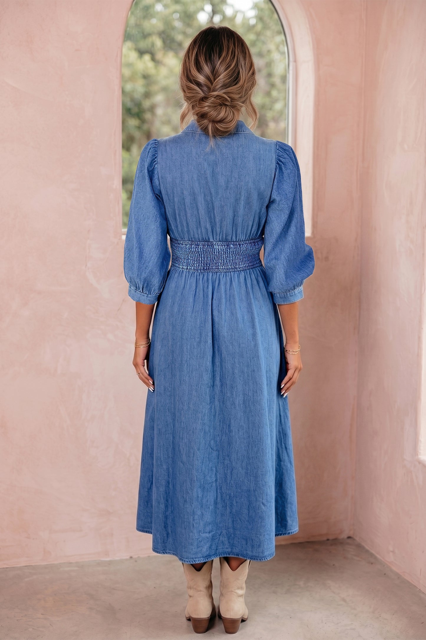 The Sweet Magnolia Denim Dress