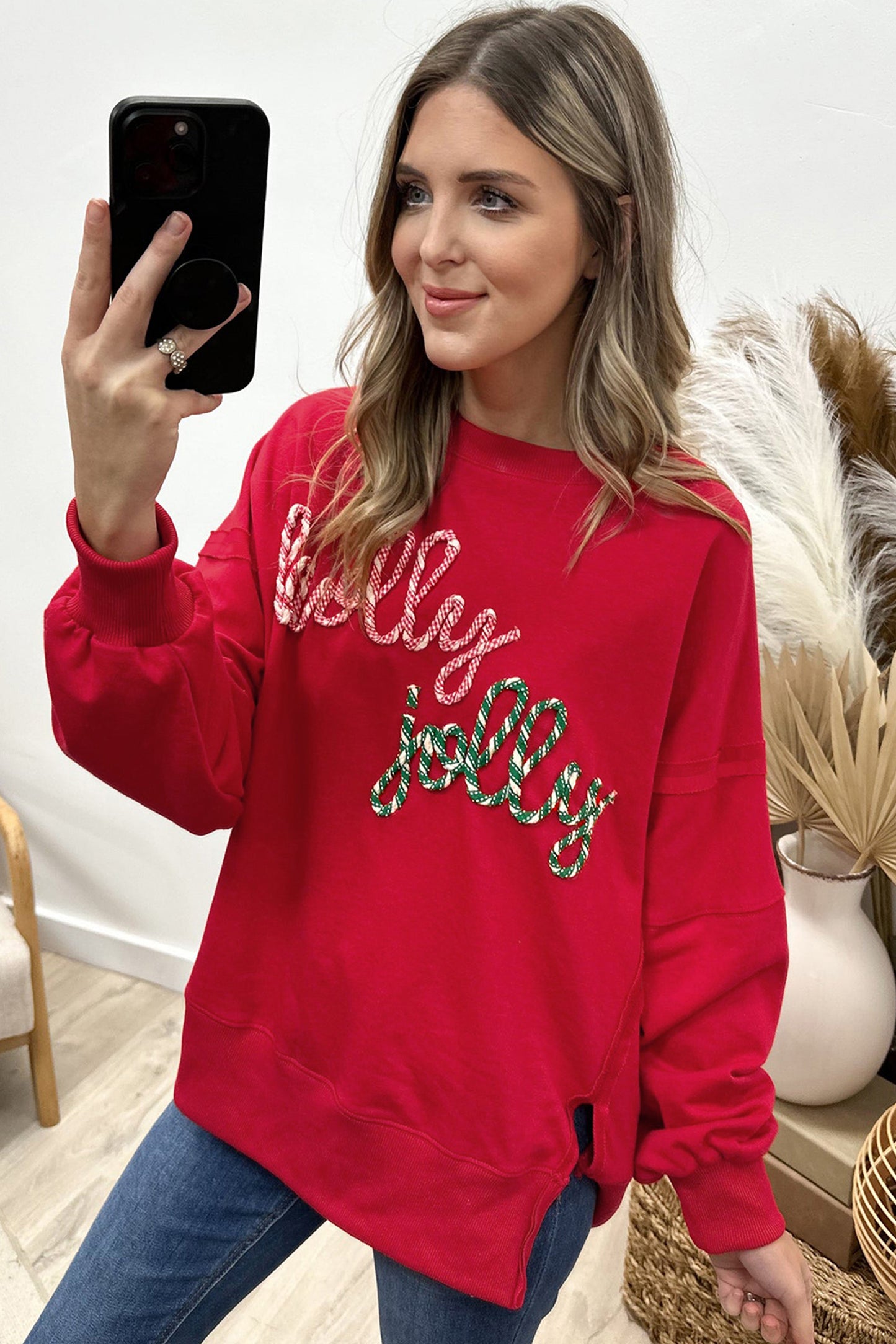 Jolly Jolly Candy Cane Sweatshirt