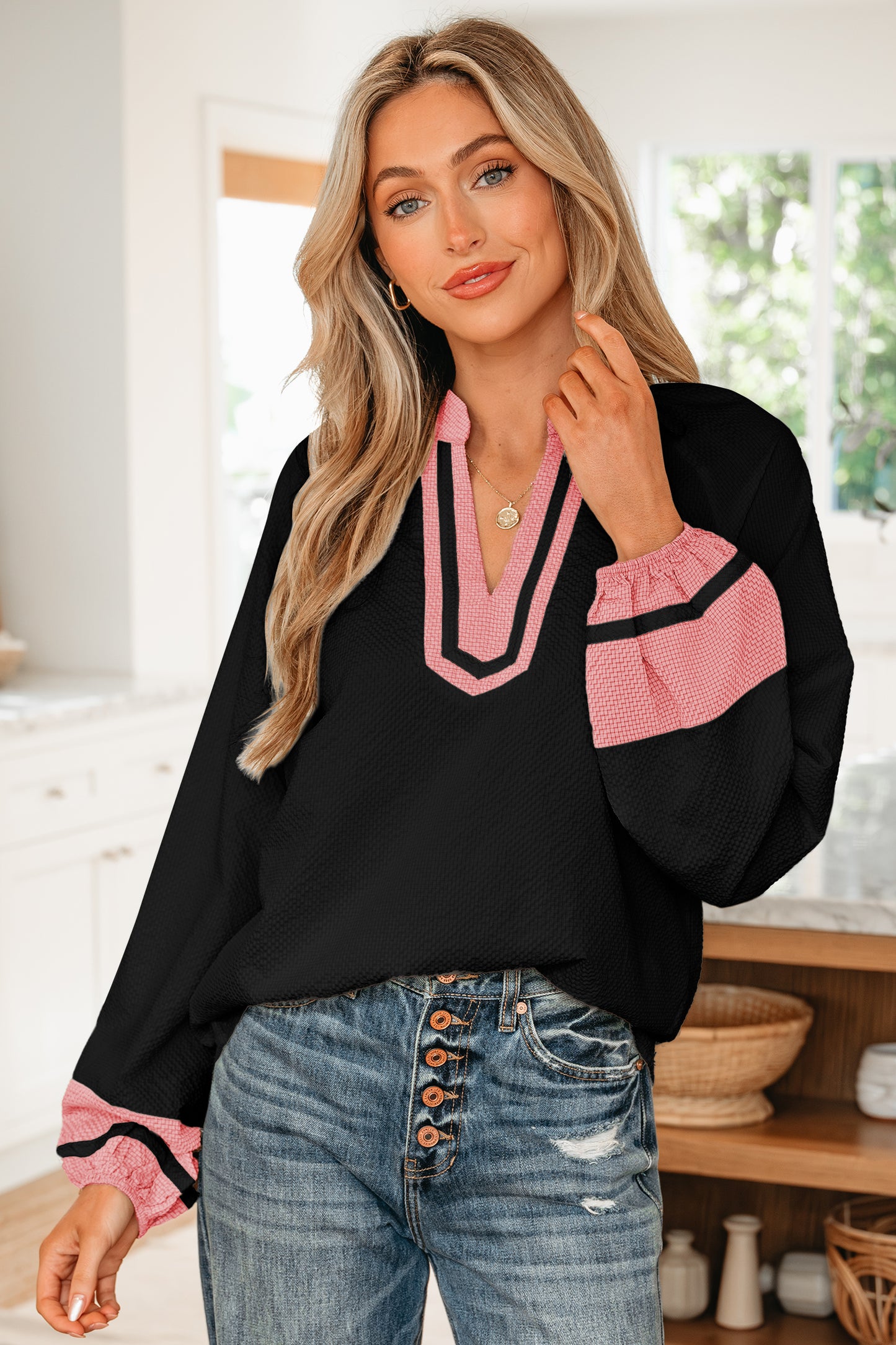 The Primrose Contrast Top