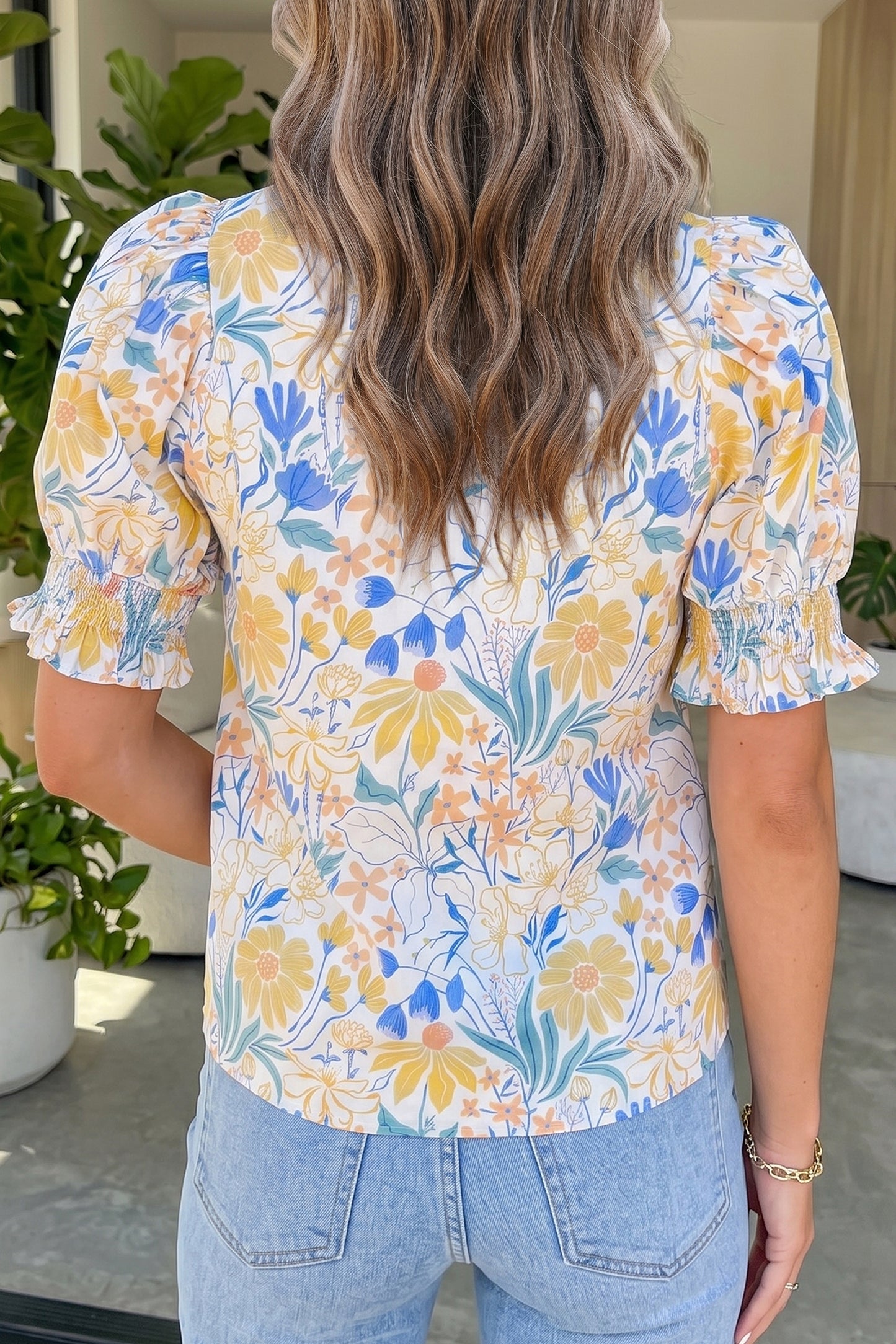 Golden Hour Garden Blouse