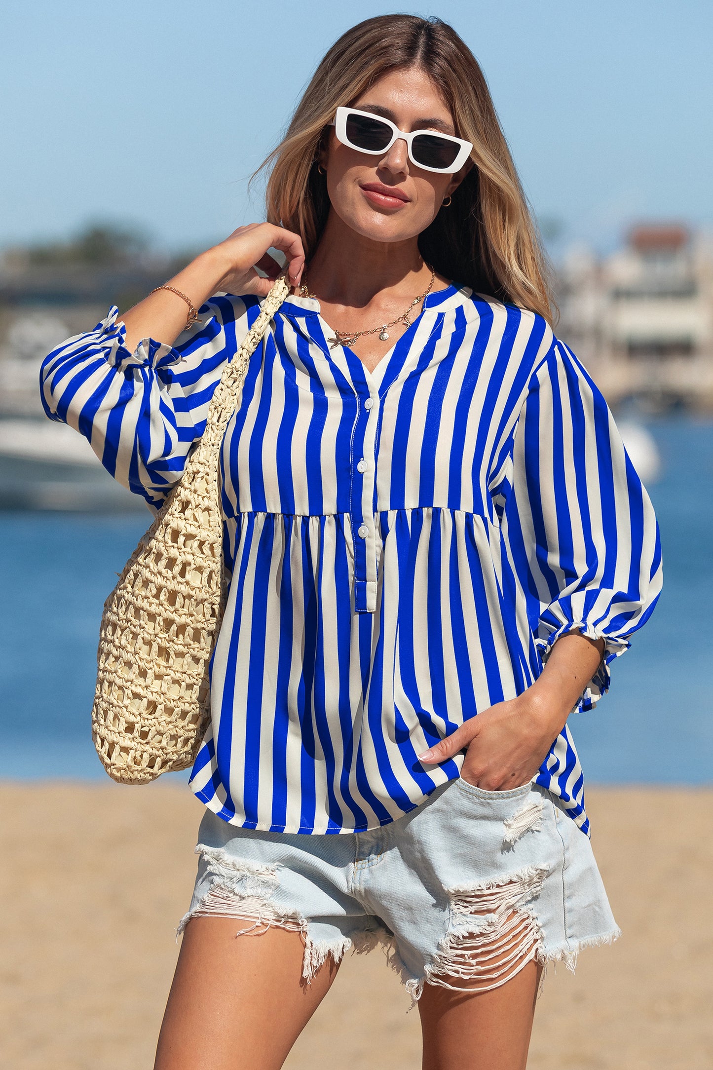 Seabreeze Stripe Blouse