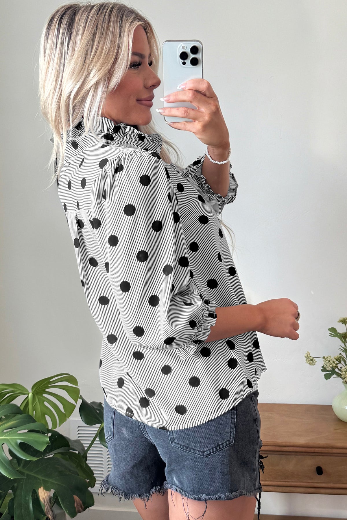 The Dot & Frill Blouse