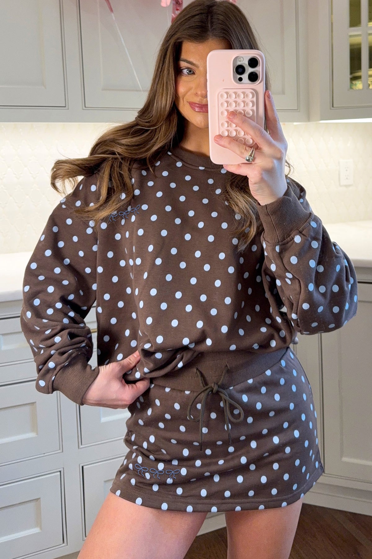 Mocha Dot Dream Set