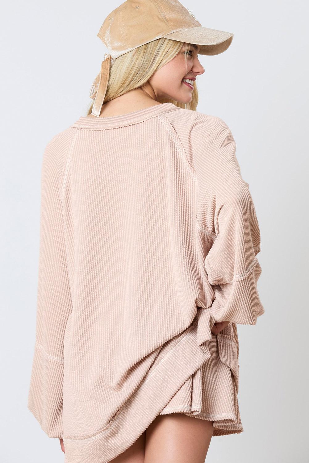 Blush Skies Textured Lounge Set