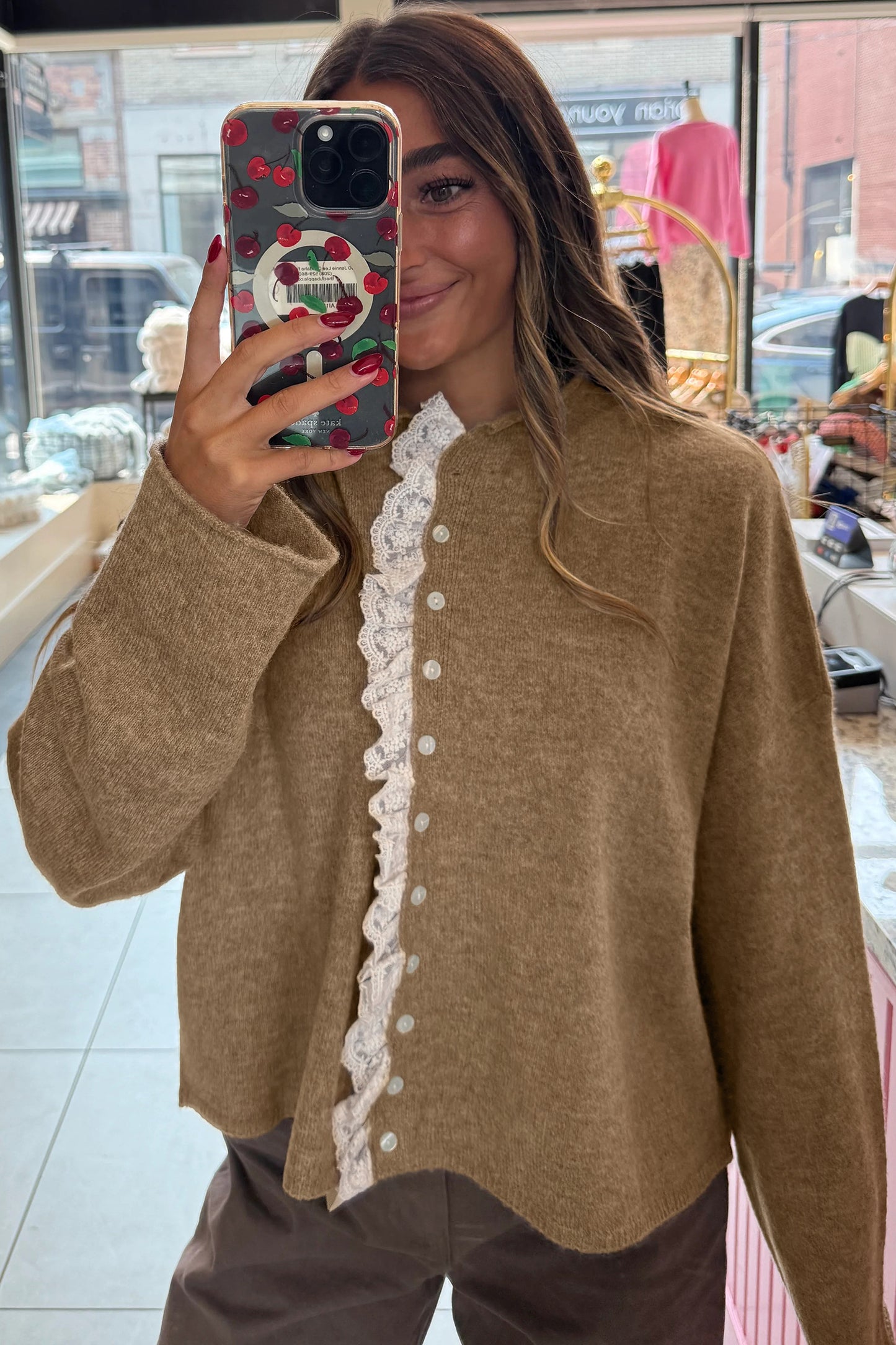 Sweetheart Ruffle Cardigan 🤎✨