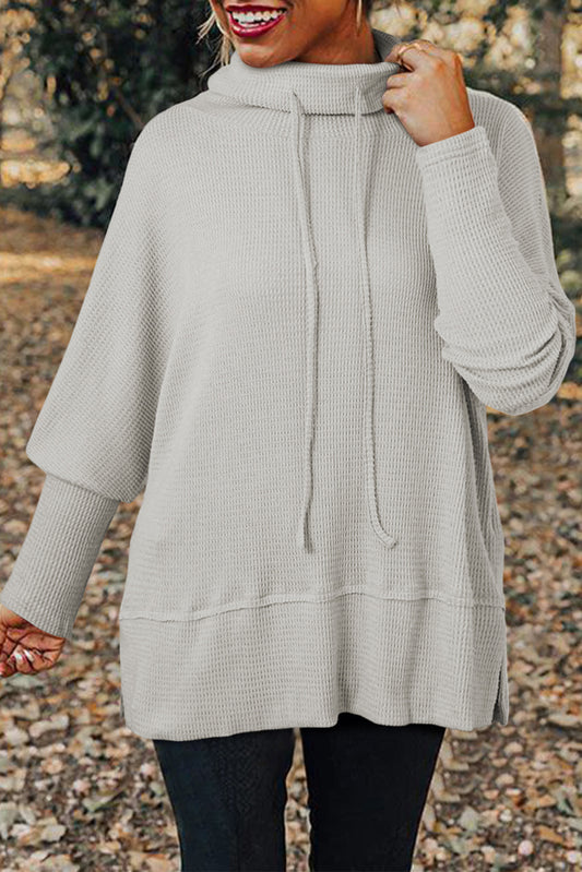 Cloudsoft Waffle Tunic Hoodie