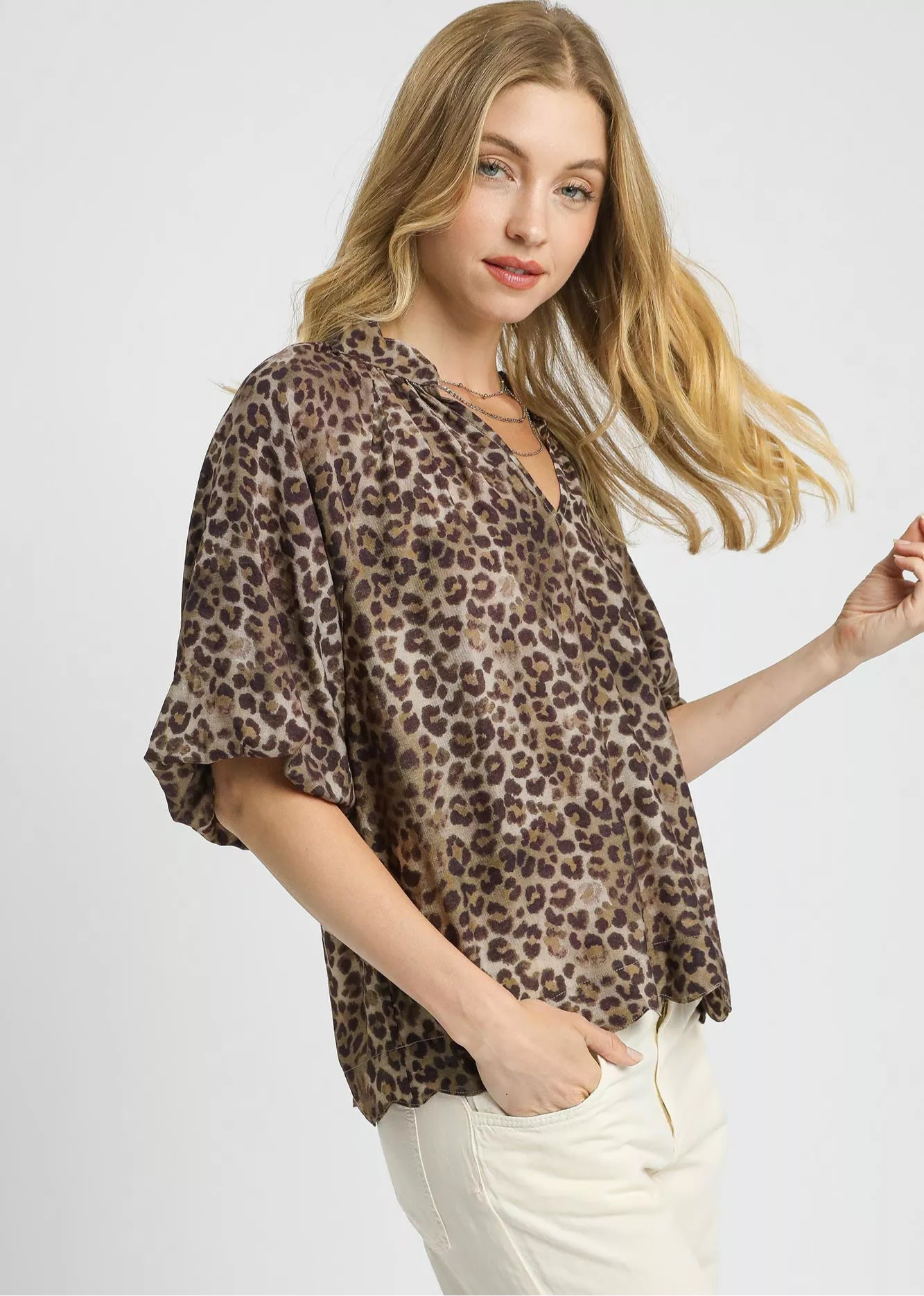 Wild Elegance Leopard Top