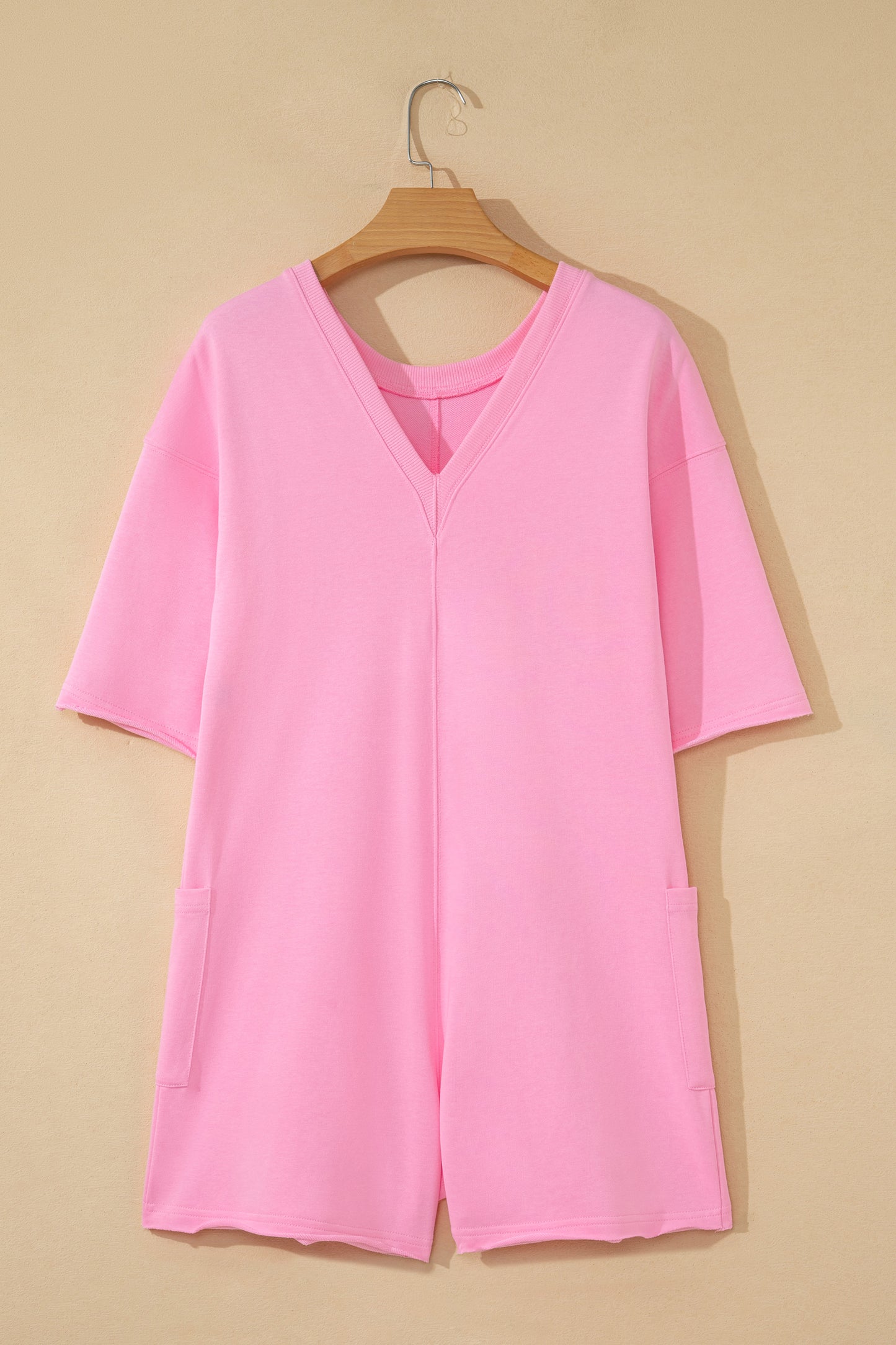 Pink Cloud Pocket T-Shirt 
 Romper