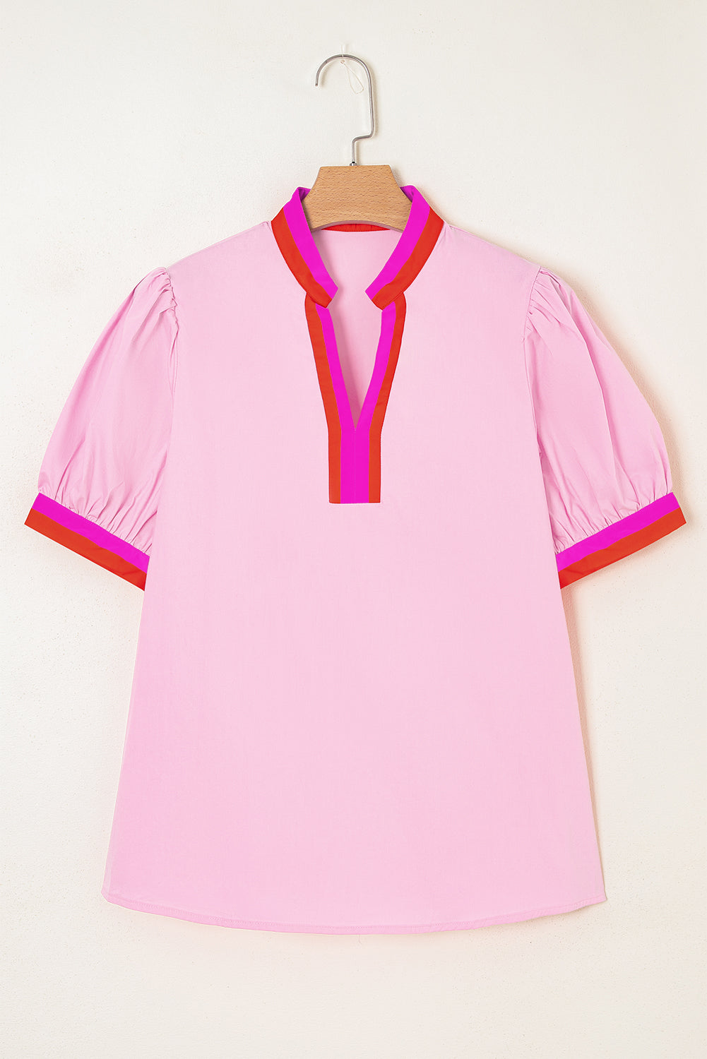 Blushing Belle Contrast Blouse