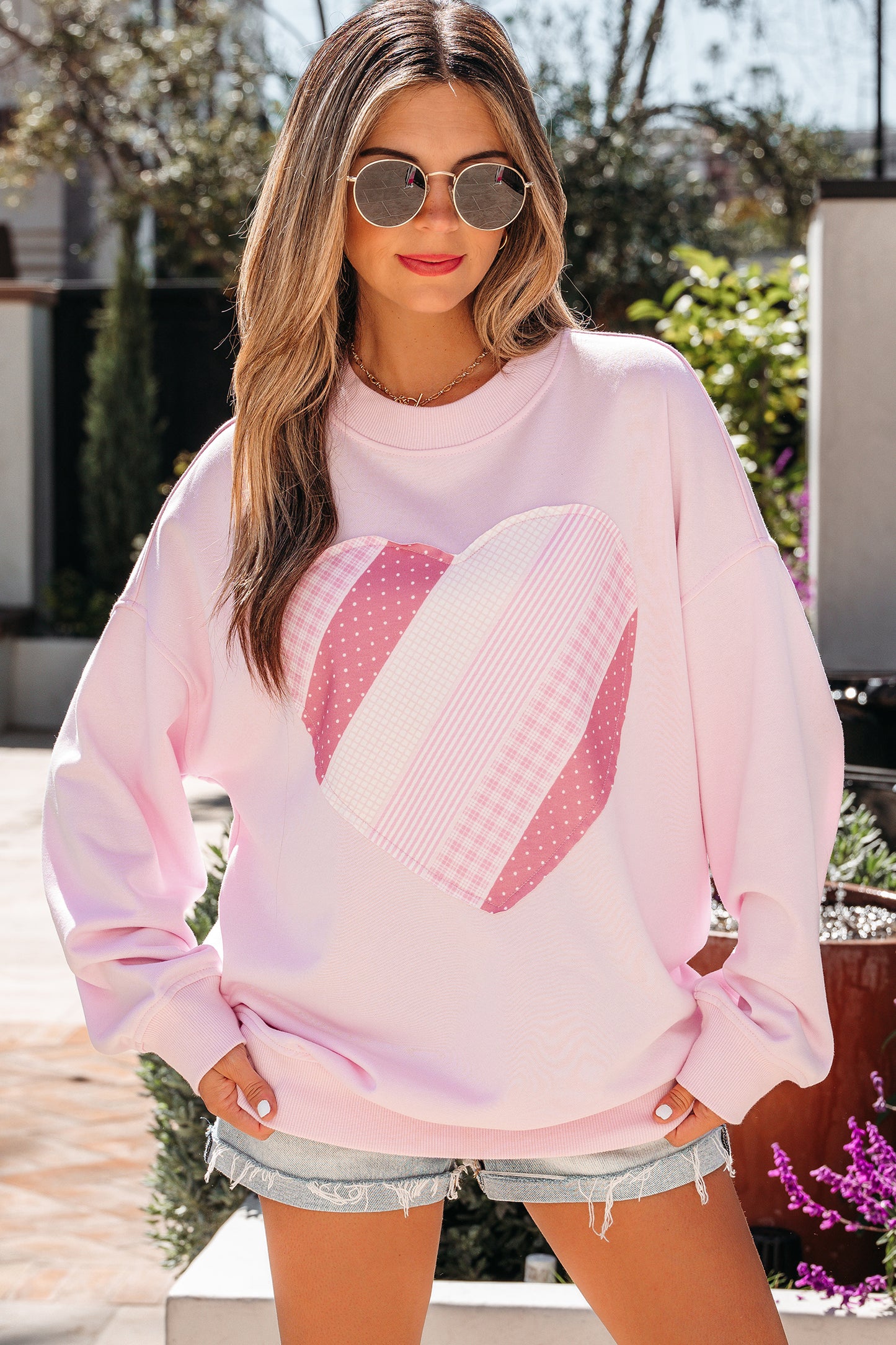 Sweetheart Patchwork Pullover