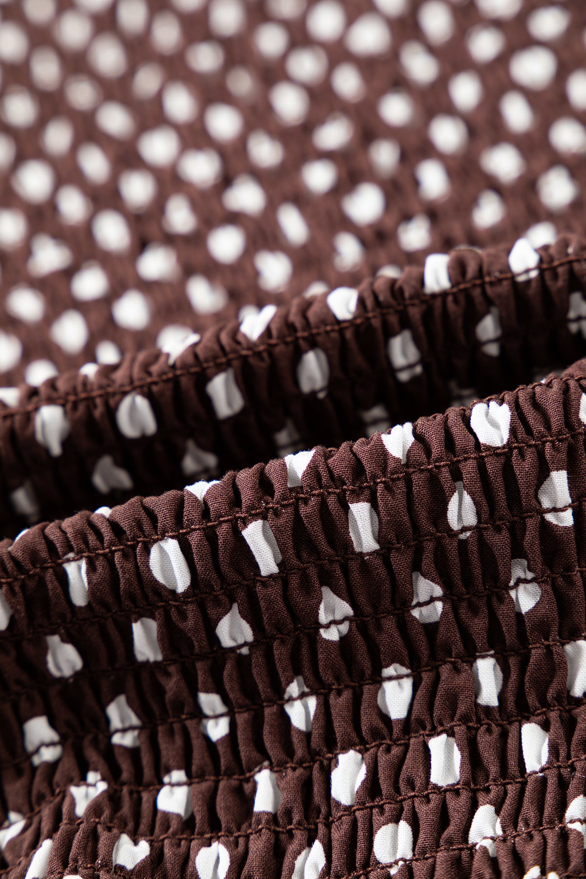 The Mocha Dot Darling Blouse