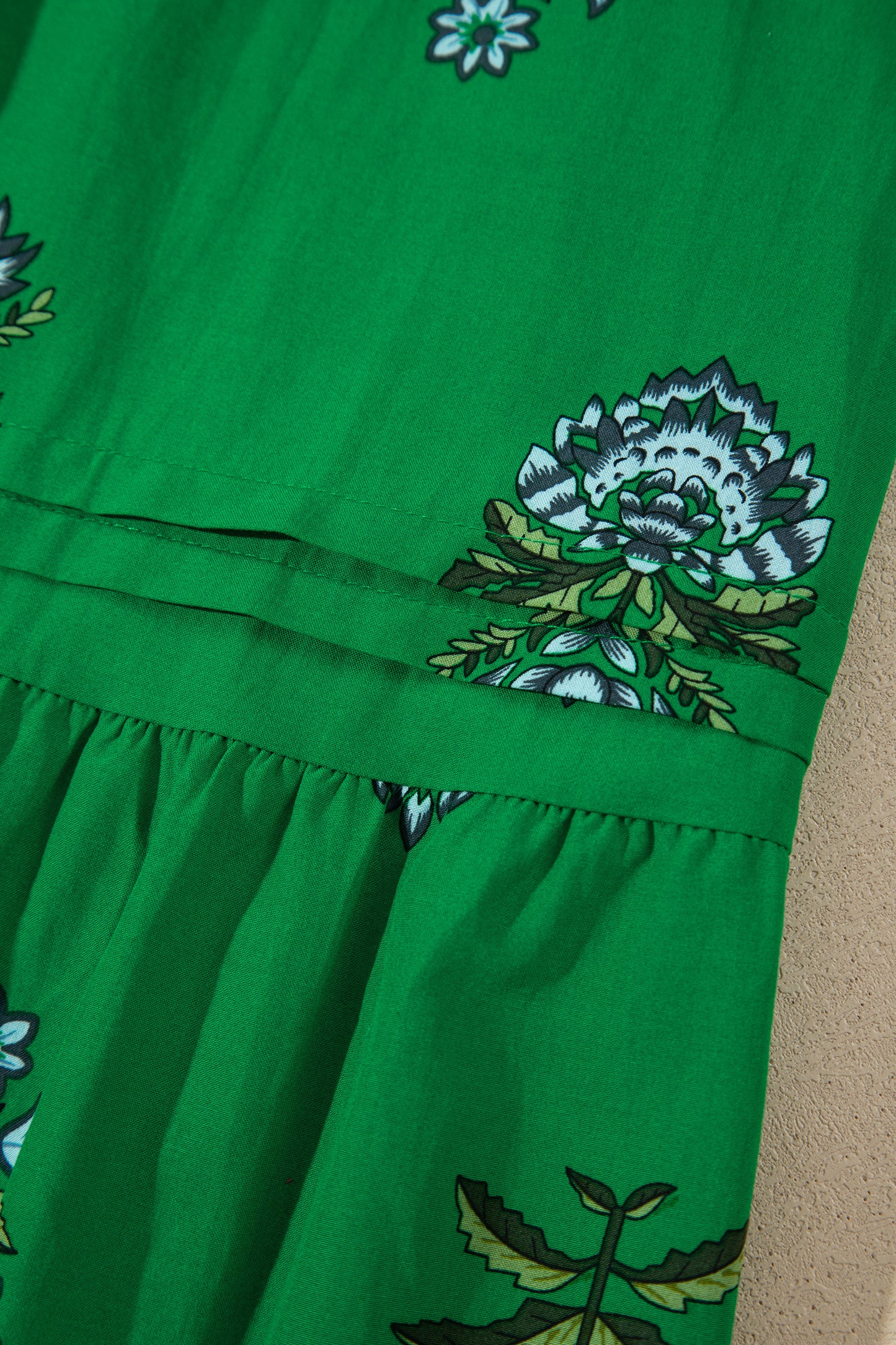 Emerald Garden Tiered Maxi