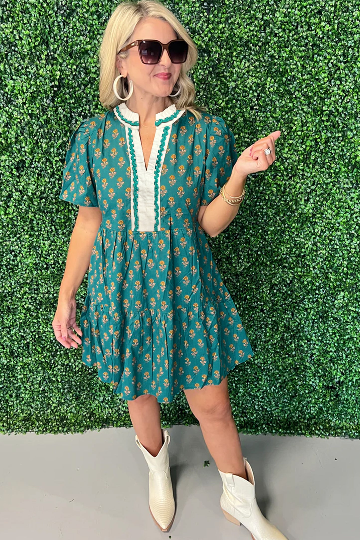 The Emerald Meadow Mini Dress