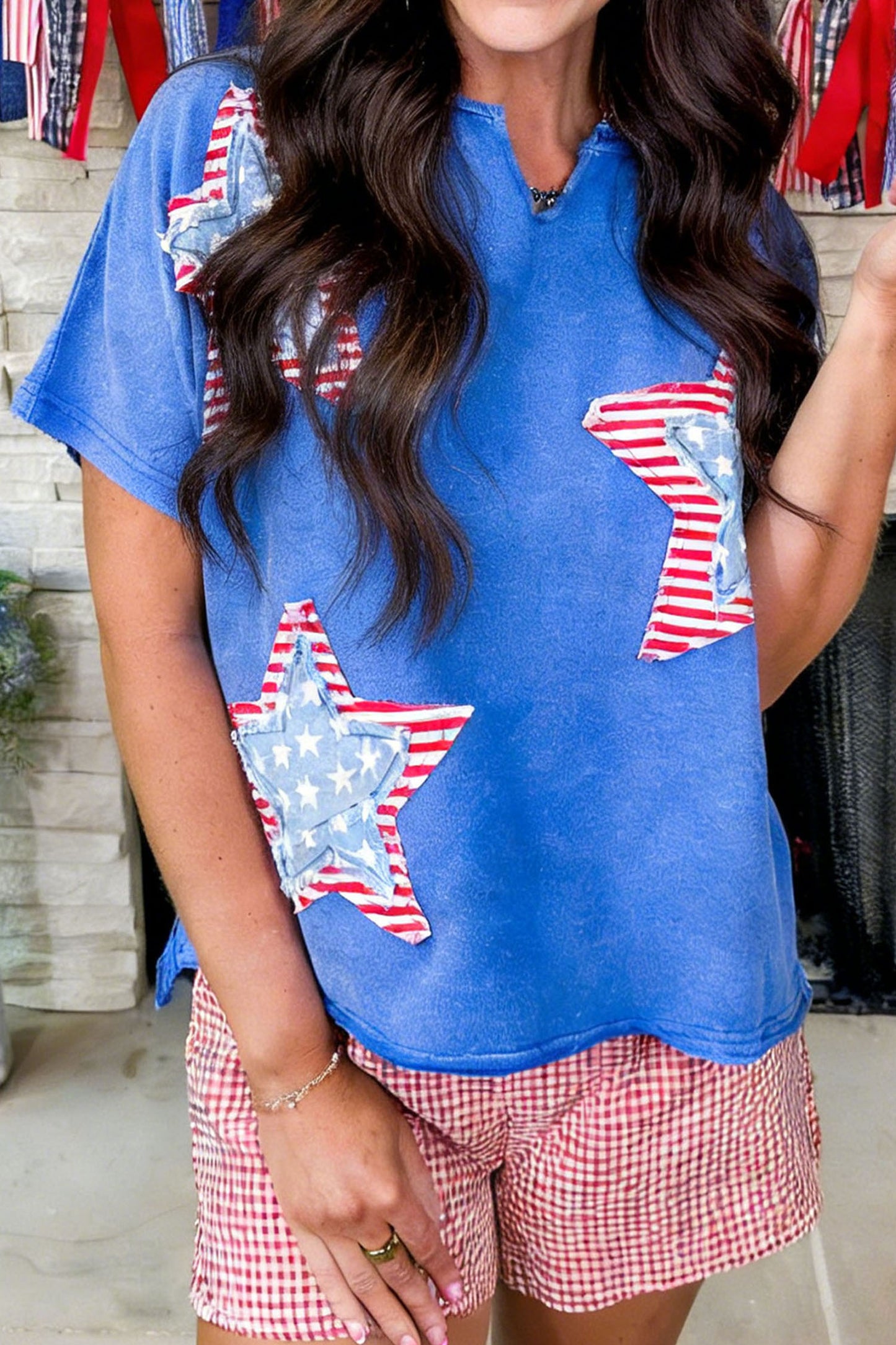Stars & Sweet Tea Patch Top