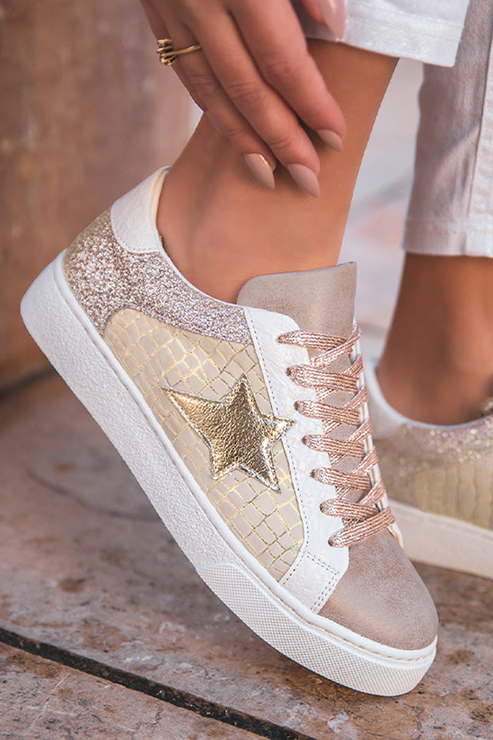 Golden Hour Glam Sneakers