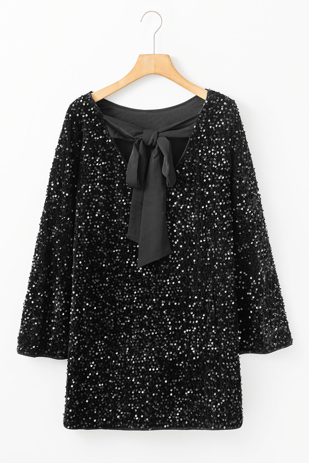 Midnight Glimmer Shift Dress