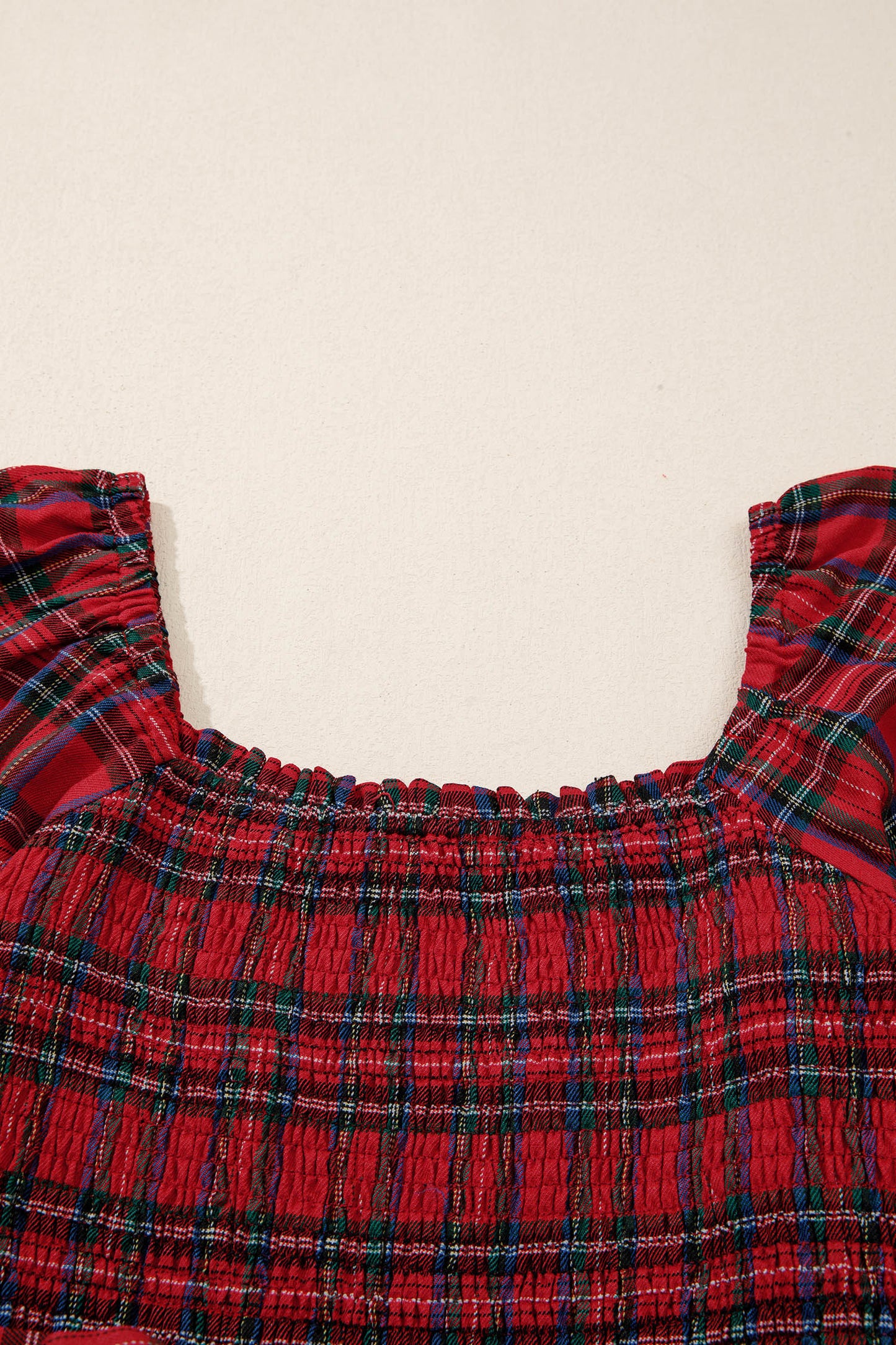Sugarplum Tartan Smocked Dress