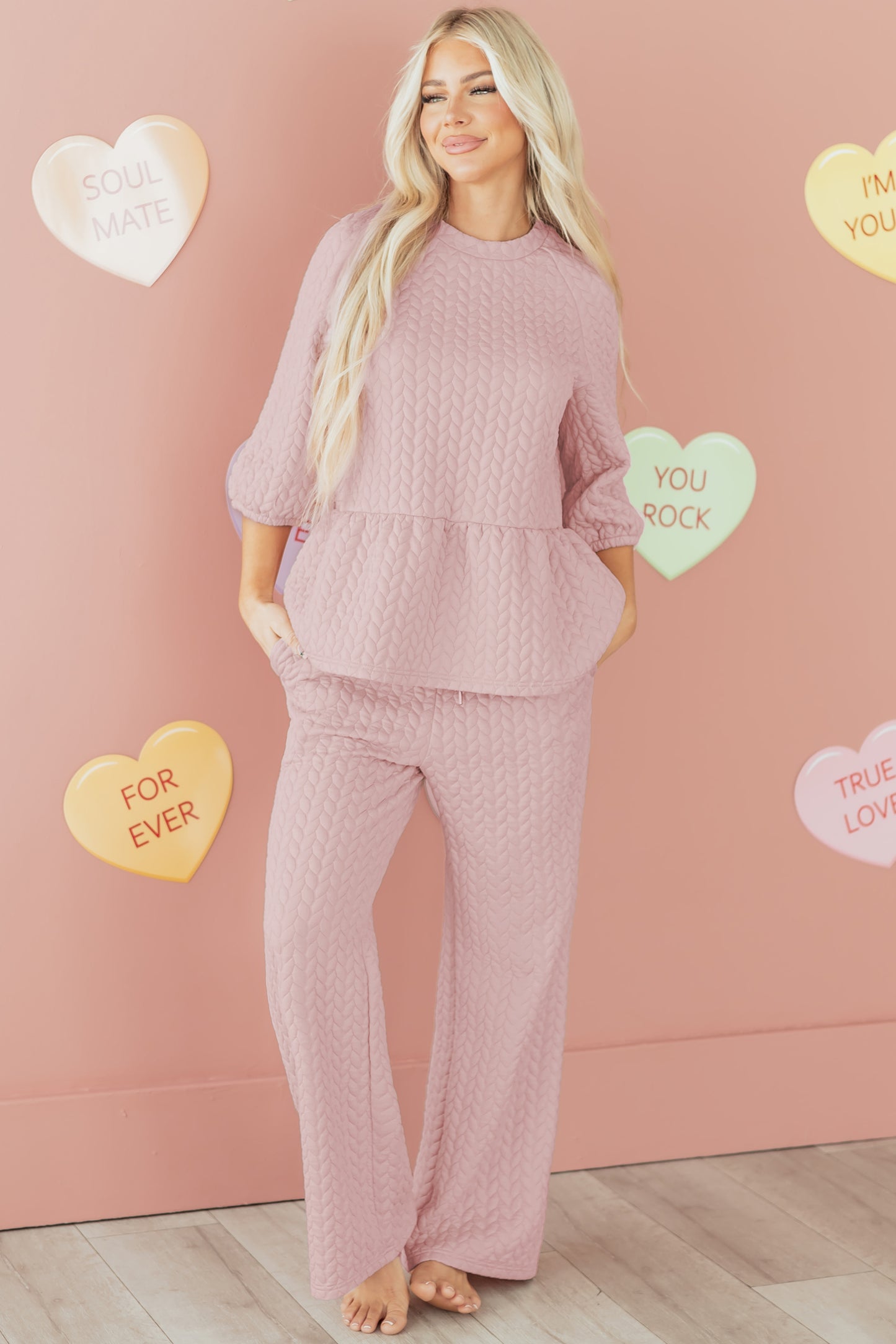 Soft Petals Quilted Lounge Set