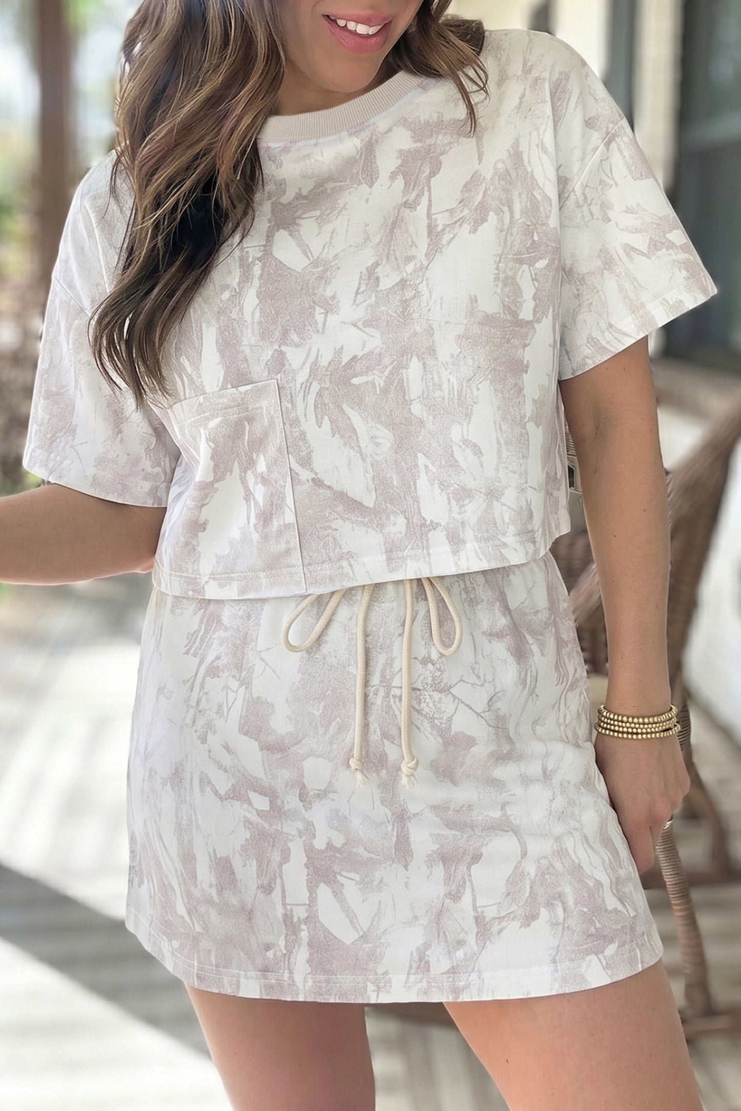 Sandstone Sketch Skort Set