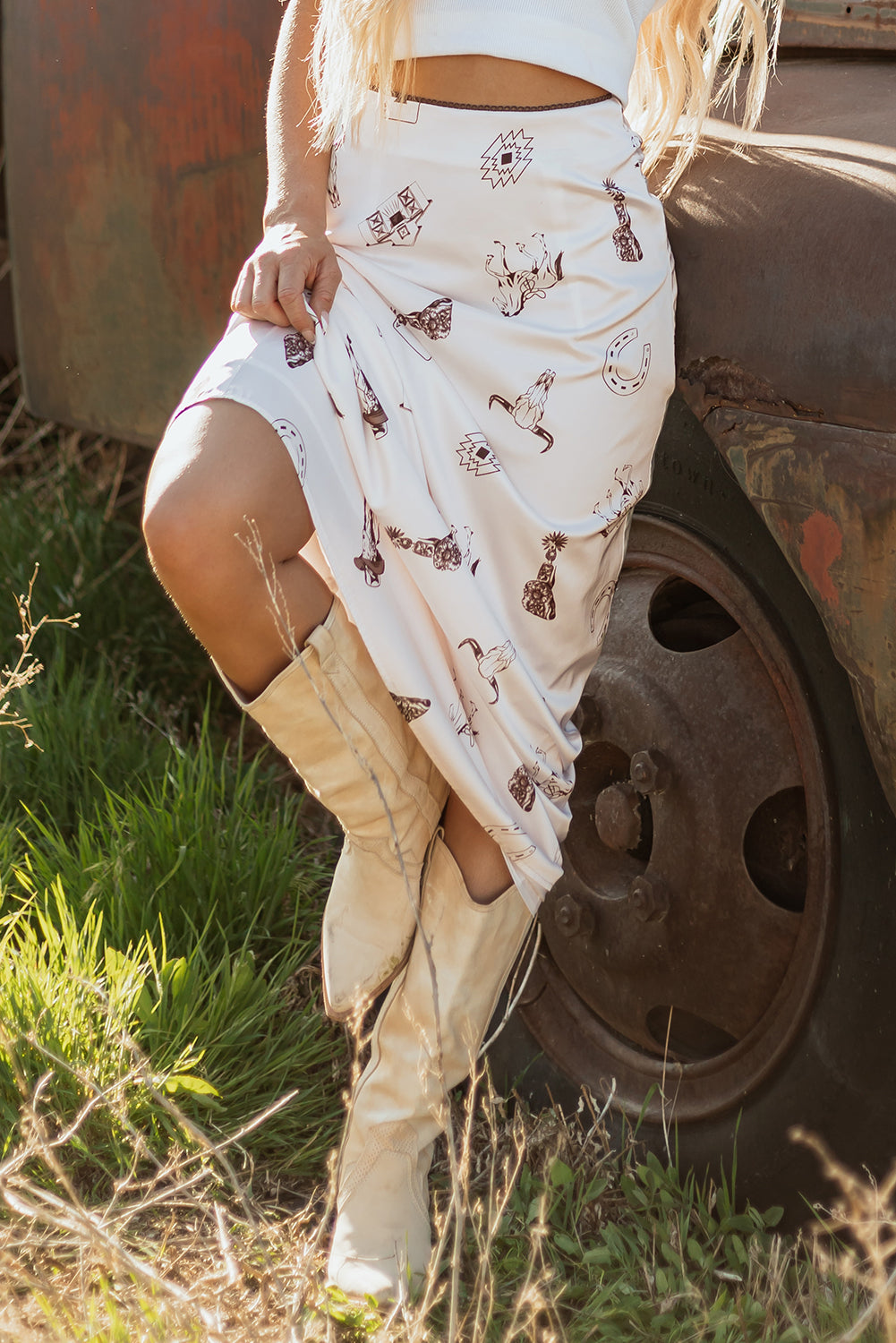 The Wild West Whimsy Midi Skirt