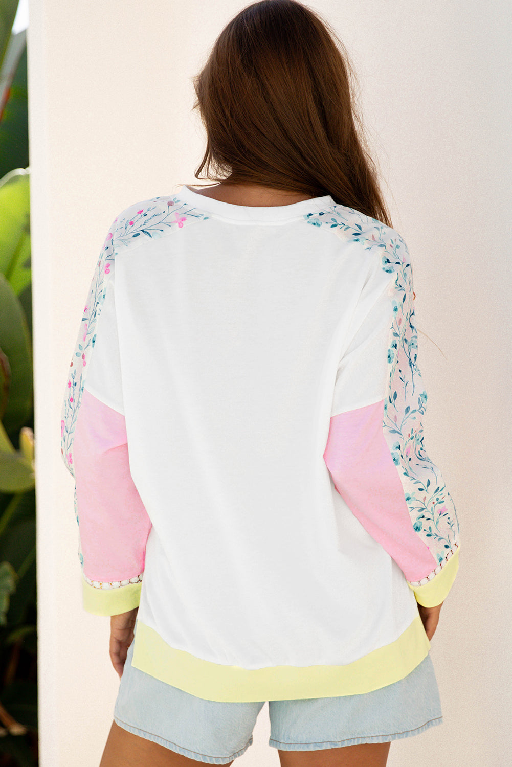 Pastel Garden Colorblock Top