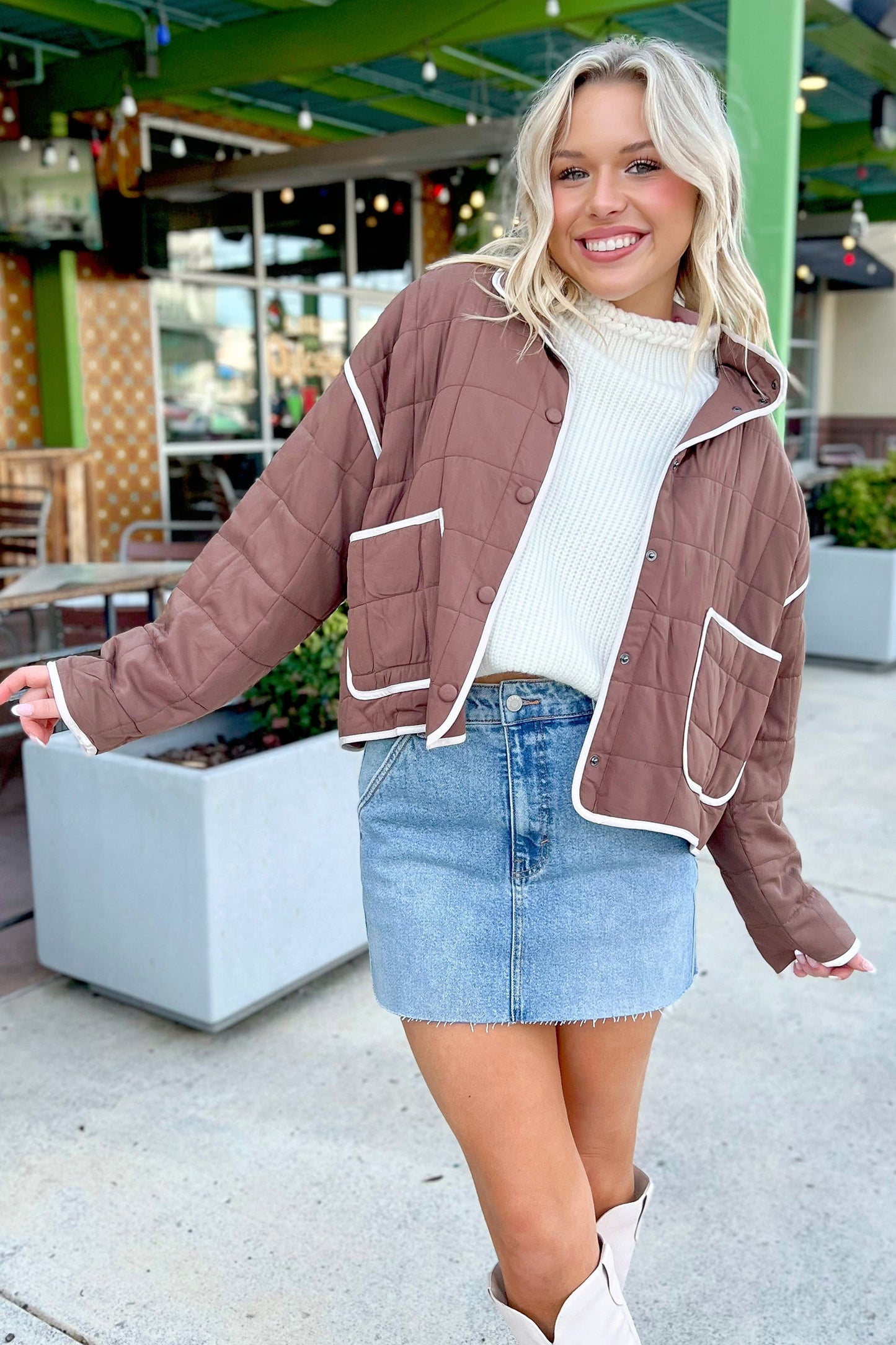The Cocoa Club Quilted Jacket