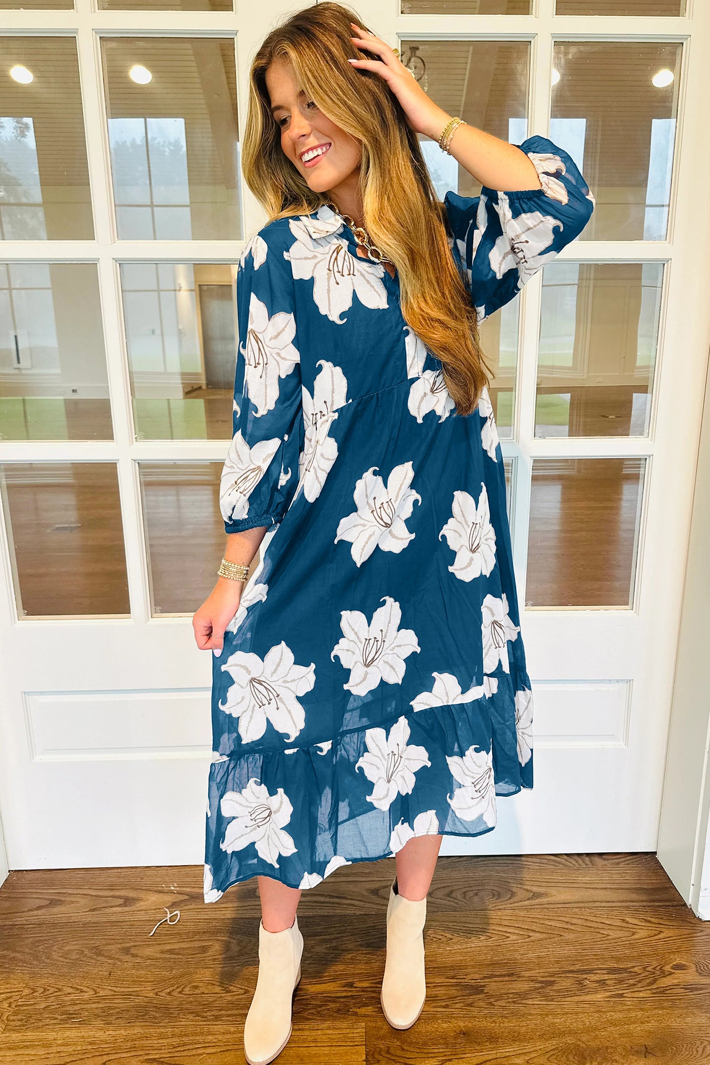 Bluebell Grace Midi Dress