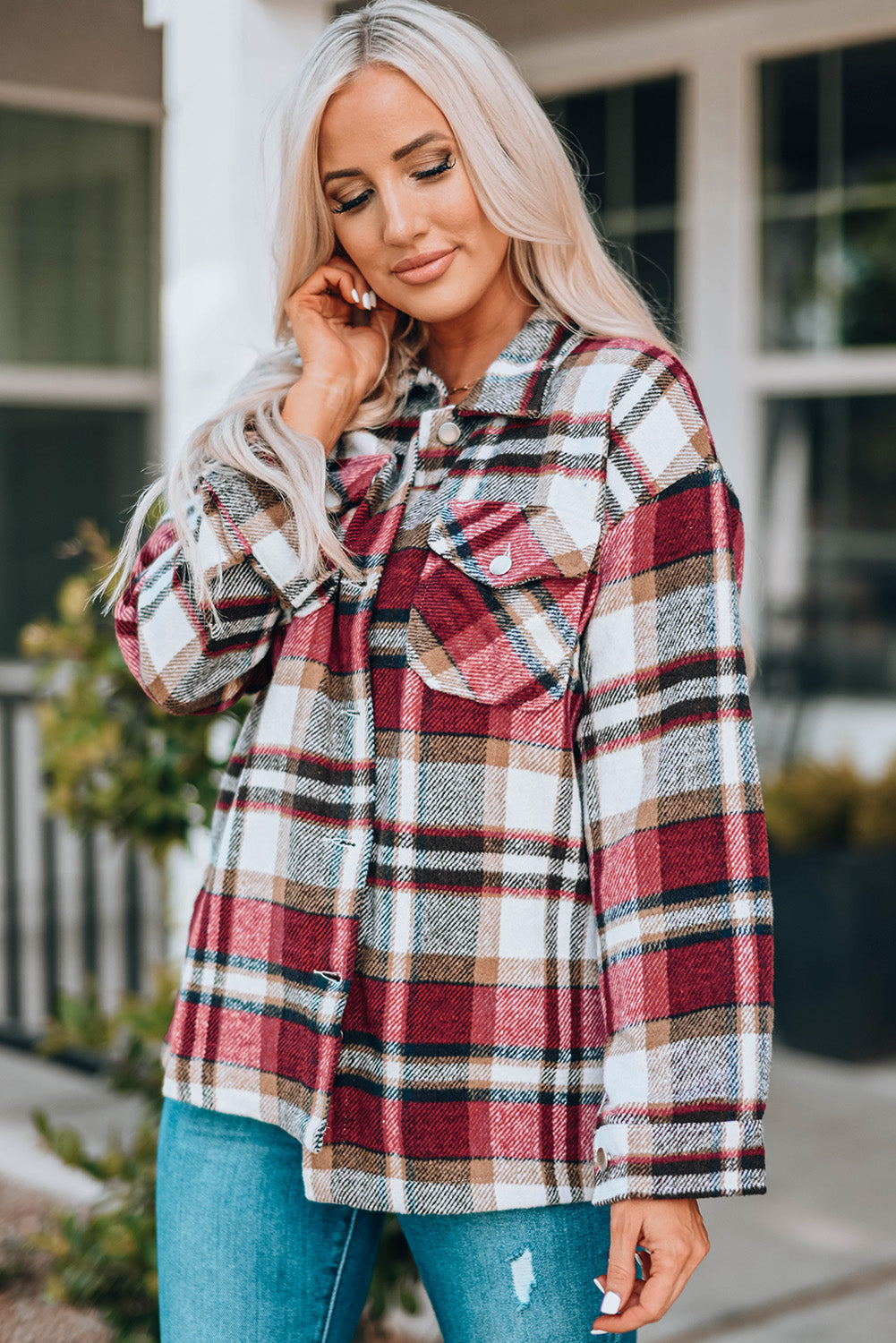 The Merry Plaid Shacket