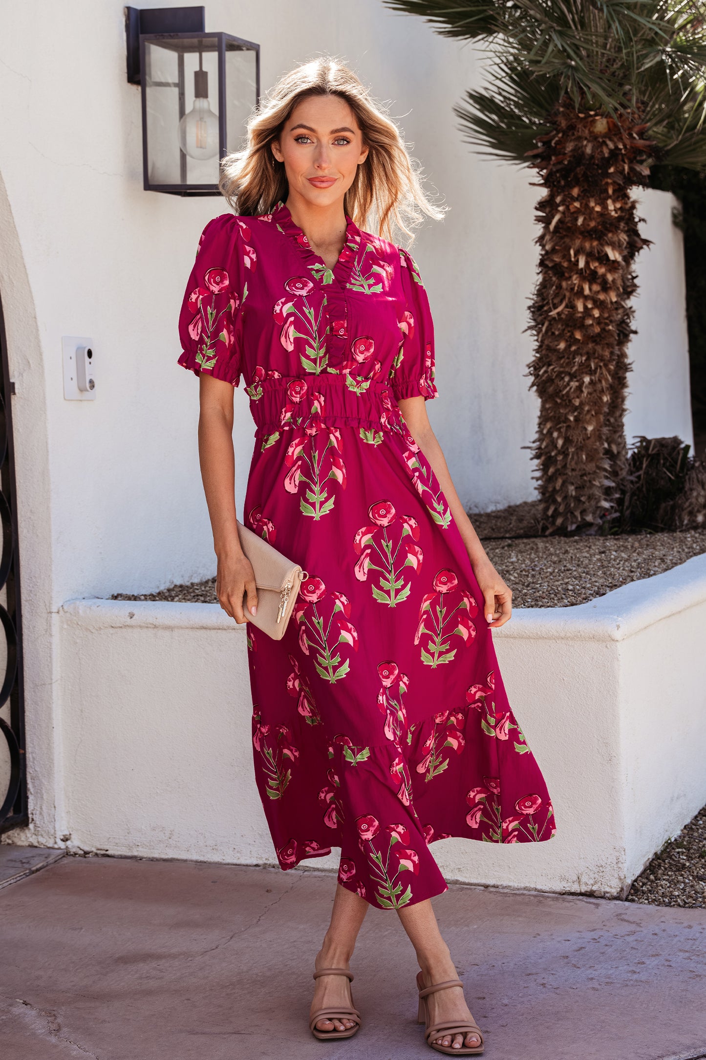 The Rosalie Garden Midi Dress