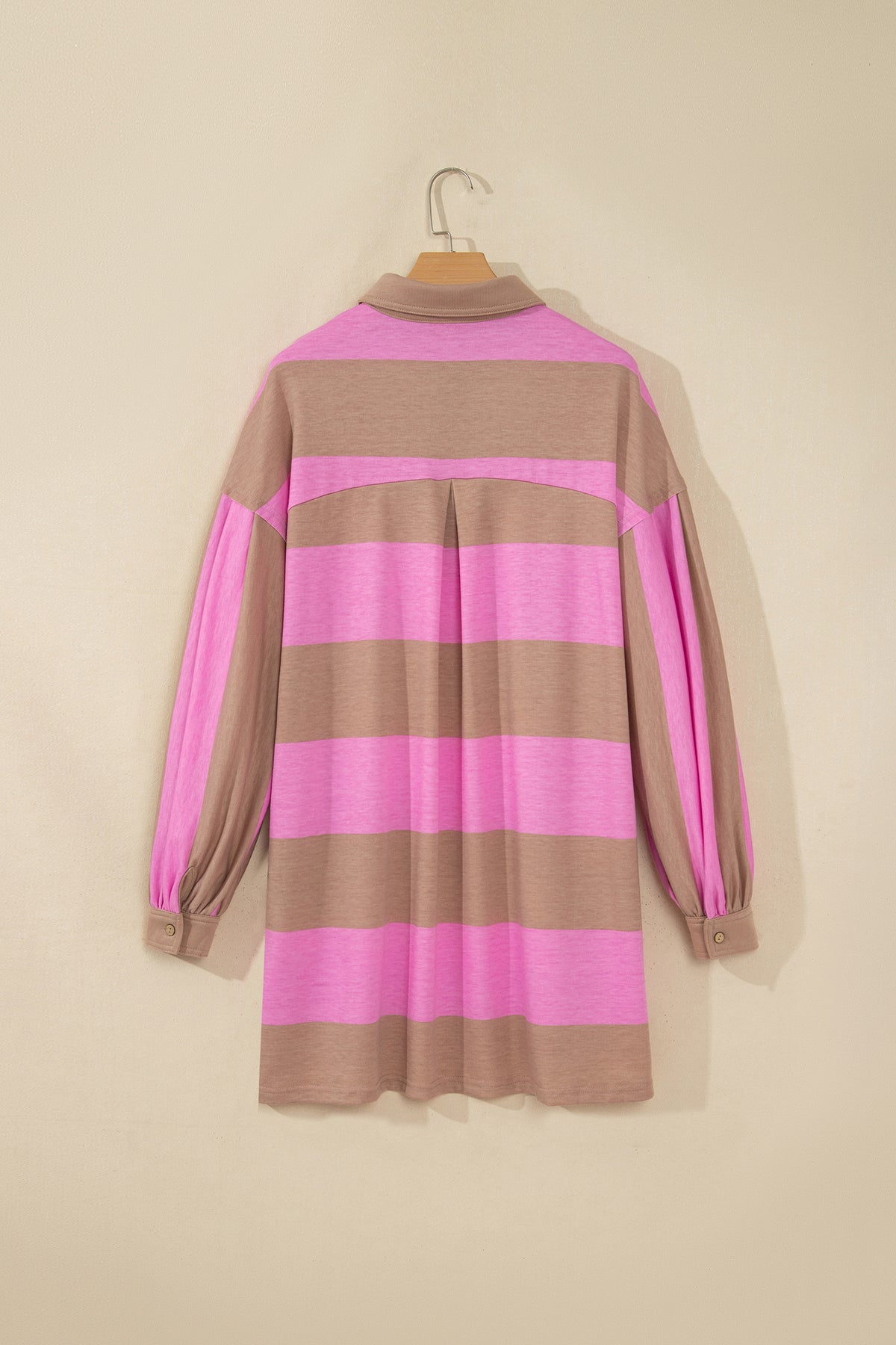 The Rosé & Latte Stripe Dress